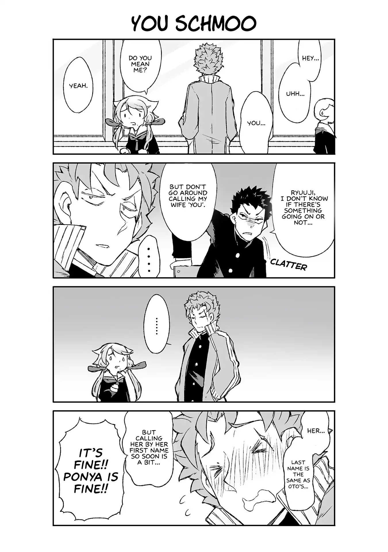 Manabi Ikiru ha Huuhu no Tsutome Chapter 38 page 1 - Chapter 38: You Schmoo