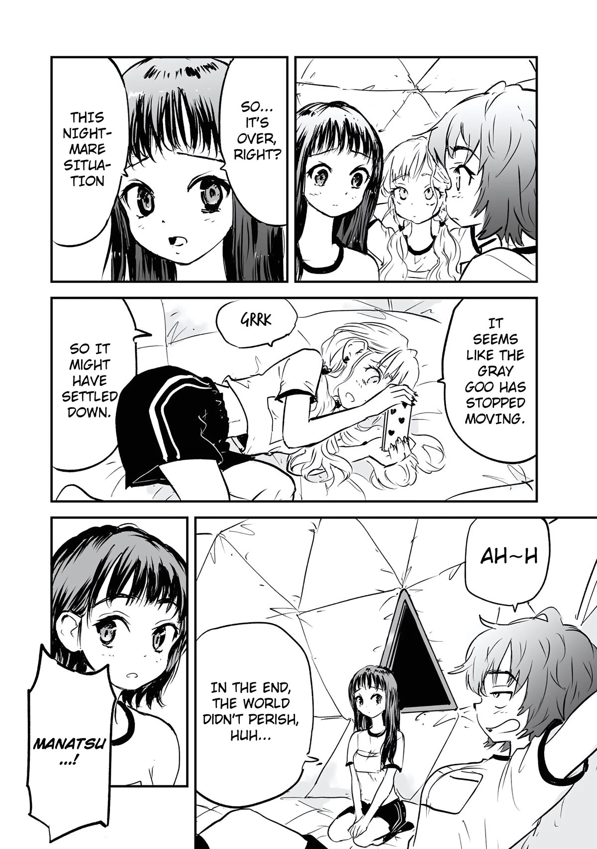 Manatsu no Grey Goo Chapter 16 page 6 - Chapter 16: Friends Forever