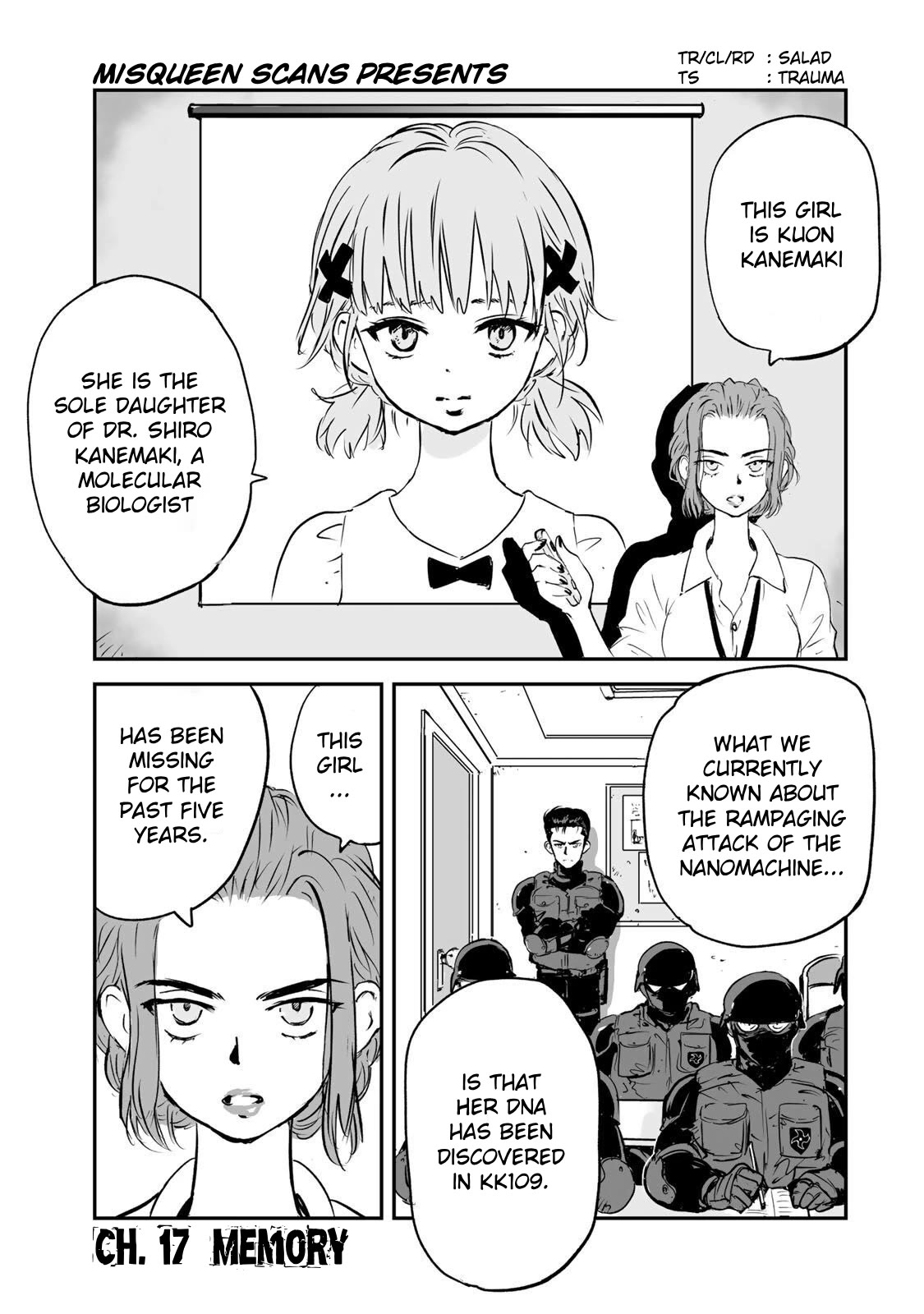 Manatsu no Grey Goo Chapter 17 page 1 - Chapter 17: Memory