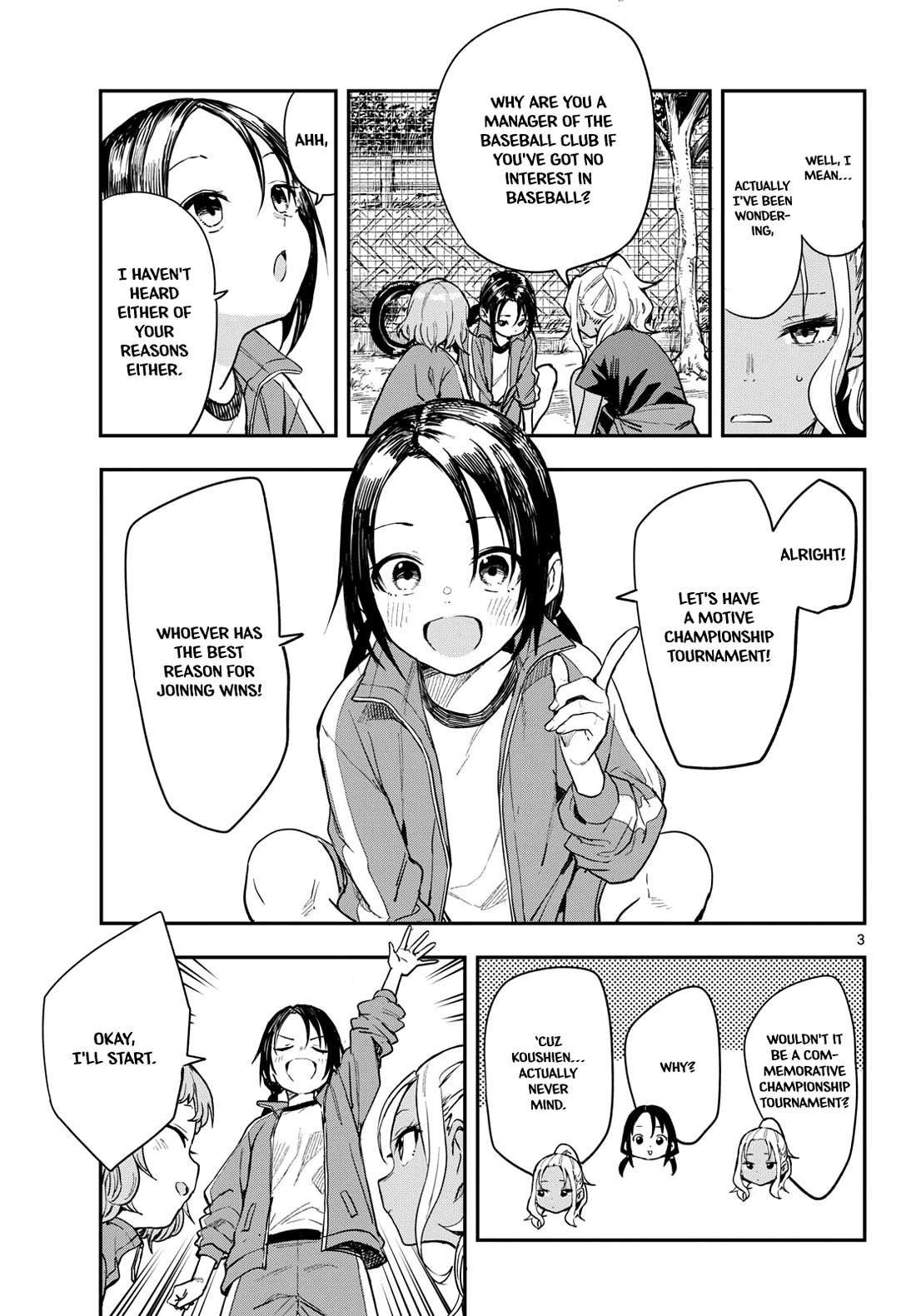 Mane Mane Nichi Nichi Chapter 3 page 3 - Chapter 3: Motive championship