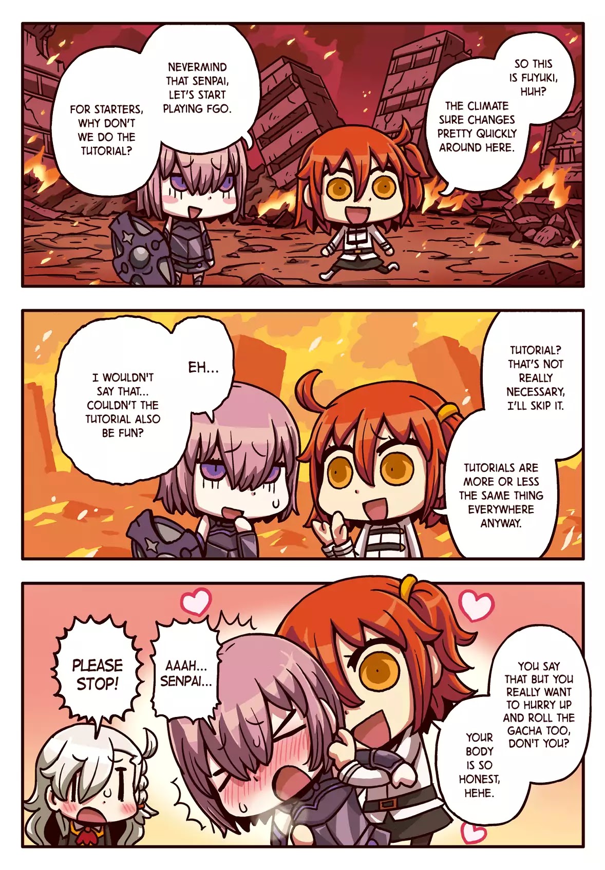 Manga de Wakaru! Fate/Grand Order Chapter 1.2 page 1 - Vol.1 Chapter 2: Don't Underestimate the Tutorials!