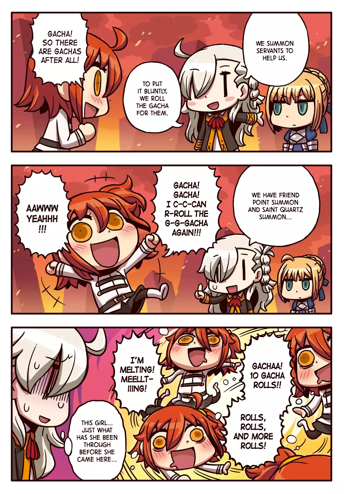 Manga de Wakaru! Fate/Grand Order Chapter 1.3 page 1 - Vol.1 Chapter 3: Everyone's Favorite!? Saint Quartz Summon!