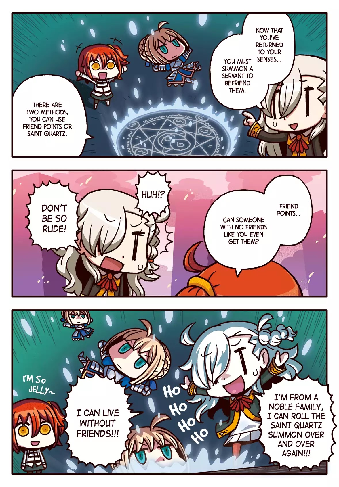 Manga de Wakaru! Fate/Grand Order Chapter 1.4 page 1 - Vol.1 Chapter 4: Connect with Friends!