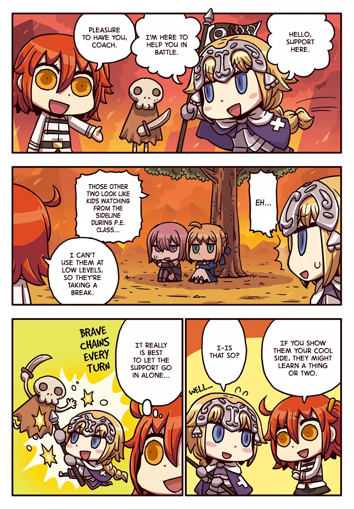 Manga de Wakaru! Fate/Grand Order Chapter 1.6 page 1 - Vol.1 Chapter 6: Help! Support Character!