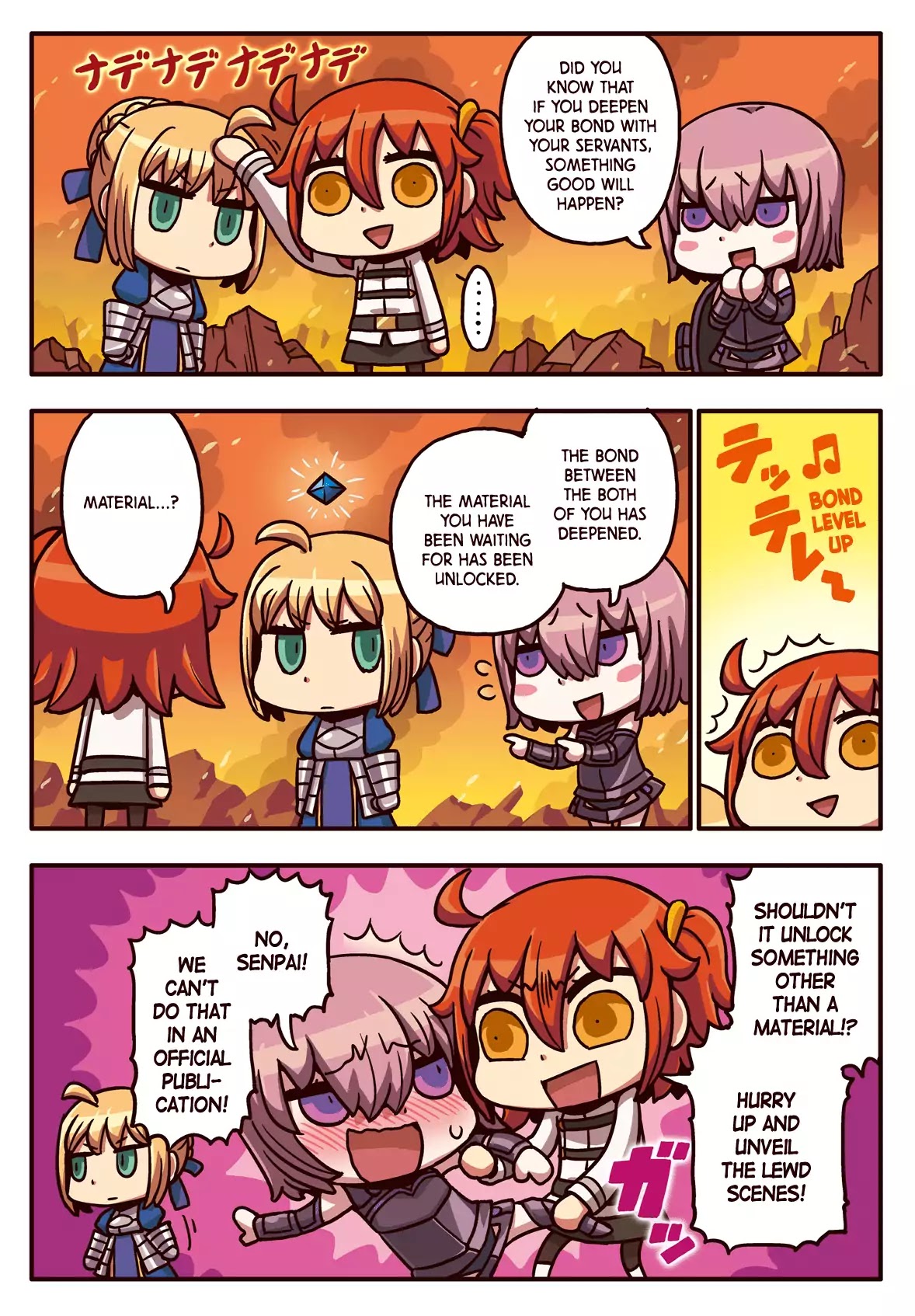 Manga de Wakaru! Fate/Grand Order Chapter 1.9 page 1 - Vol.1 Chapter 9: Deepen Your Bonds With Your Servants