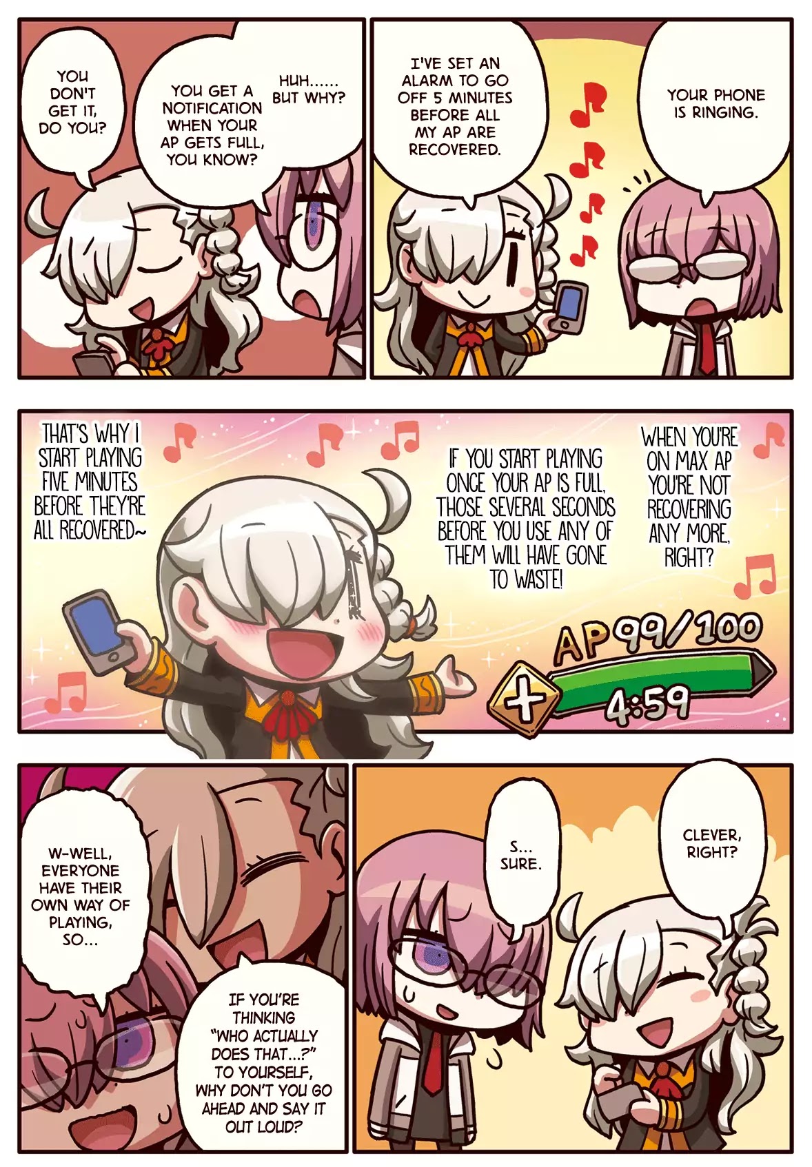 Manga de Wakaru! Fate/Grand Order Chapter 2.12 page 1 - Vol.2 Chapter 12: Acting 5 Minutes Early
