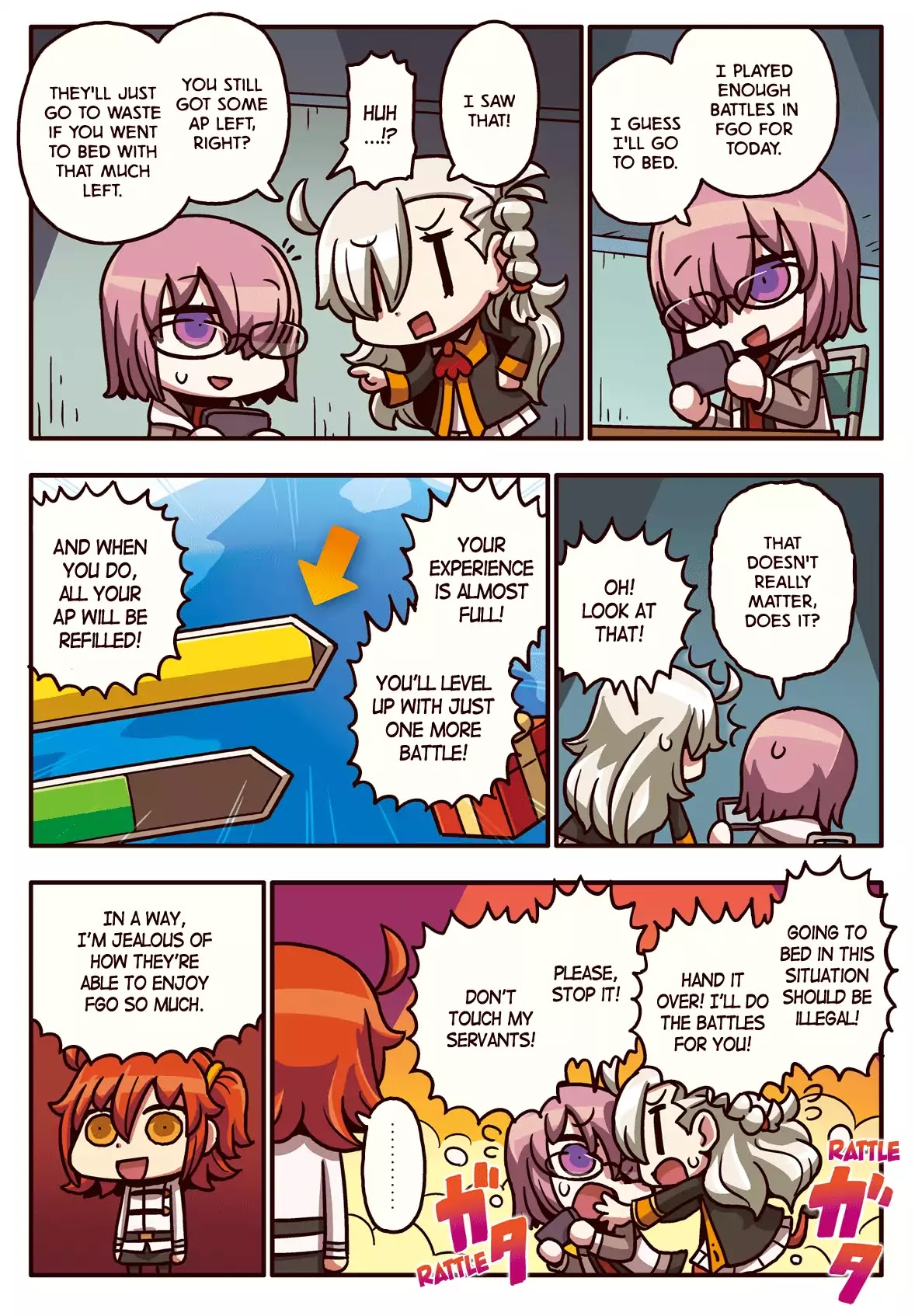 Manga de Wakaru! Fate/Grand Order Chapter 2.13 page 1 - Vol.2 Chapter 13: AP Charge While Sleeping