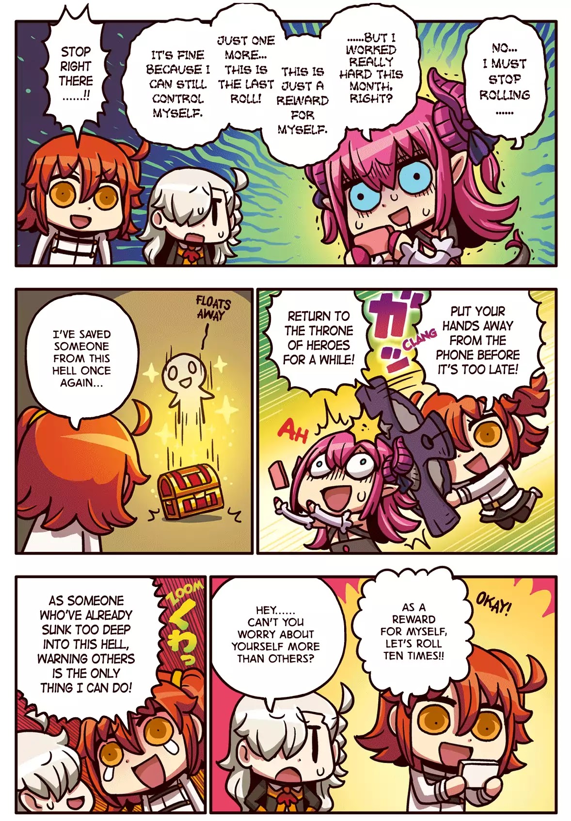 Manga de Wakaru! Fate/Grand Order Chapter 2.15 page 1 - Vol.2 Chapter 15: Reward Yourself