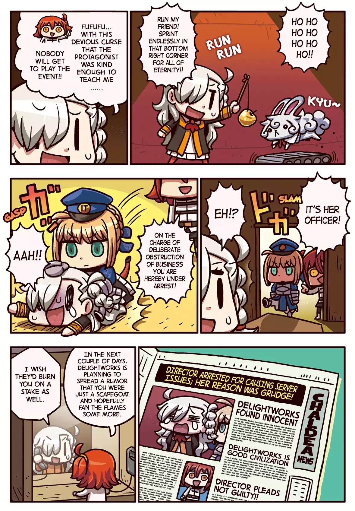Manga de Wakaru! Fate/Grand Order Chapter 2.18 page 1 - Vol.2 Chapter 18: Falsely Accused
