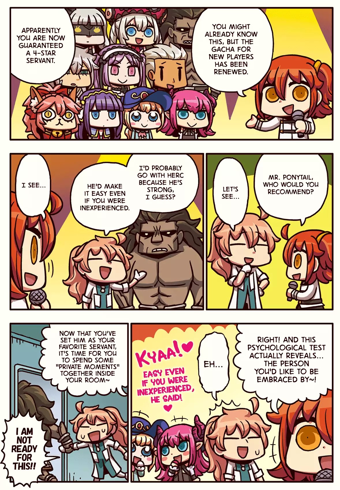 Manga de Wakaru! Fate/Grand Order Chapter 2.21 page 1 - Vol.2 Chapter 21: Newbie Friendly