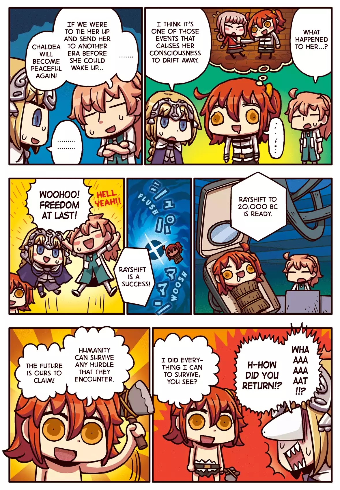 Manga de Wakaru! Fate/Grand Order Chapter 2.22 page 1 - Vol.2 Chapter 22: The Future is Ours to Claim