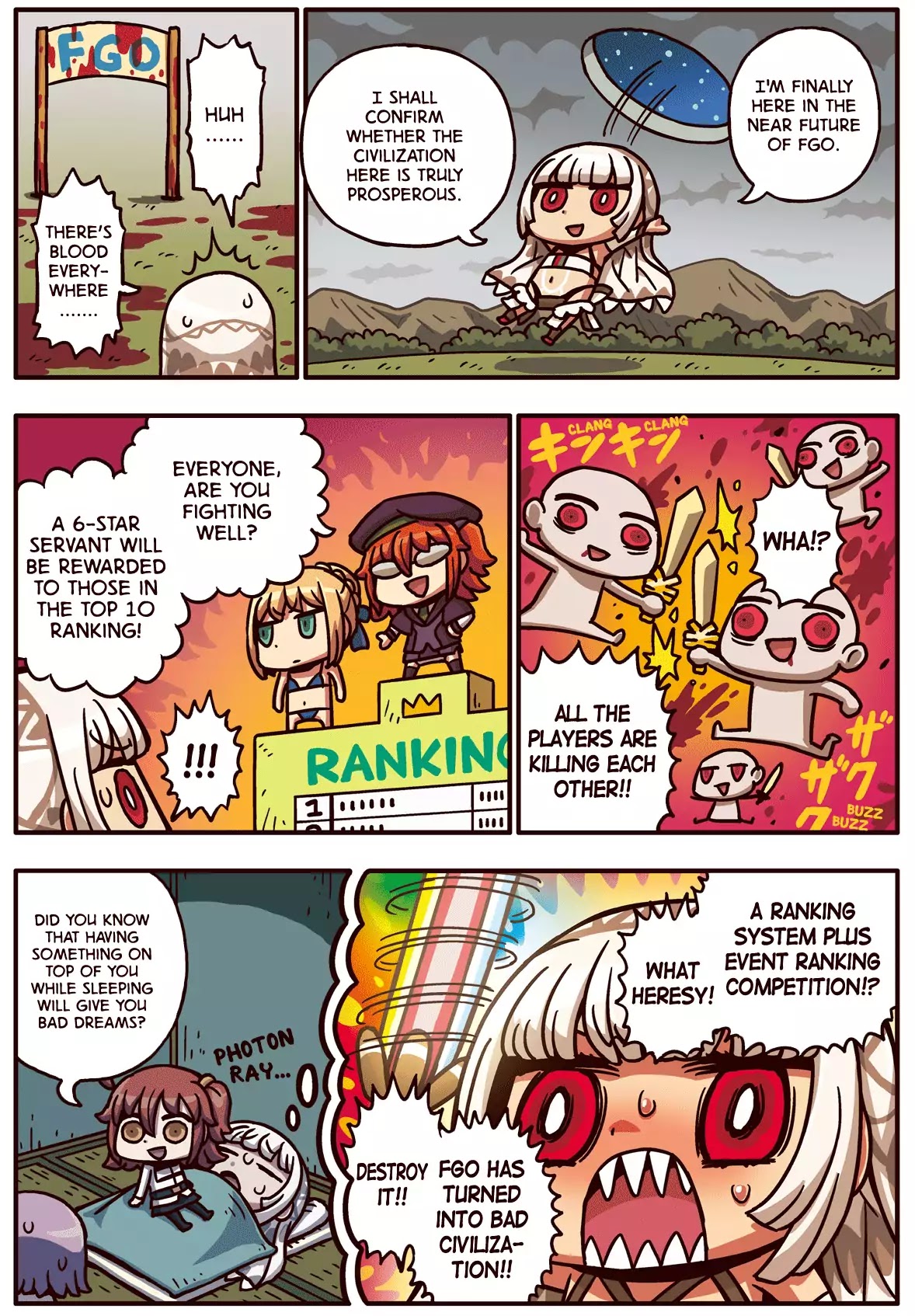 Manga de Wakaru! Fate/Grand Order Chapter 2.24 page 1 - Vol.2 Chapter 24: Altera and Rankings