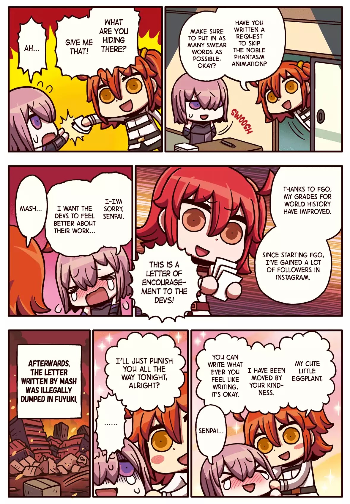 Manga de Wakaru! Fate/Grand Order Chapter 2.25 page 1 - Vol.2 Chapter 25: Letter of Encouragement