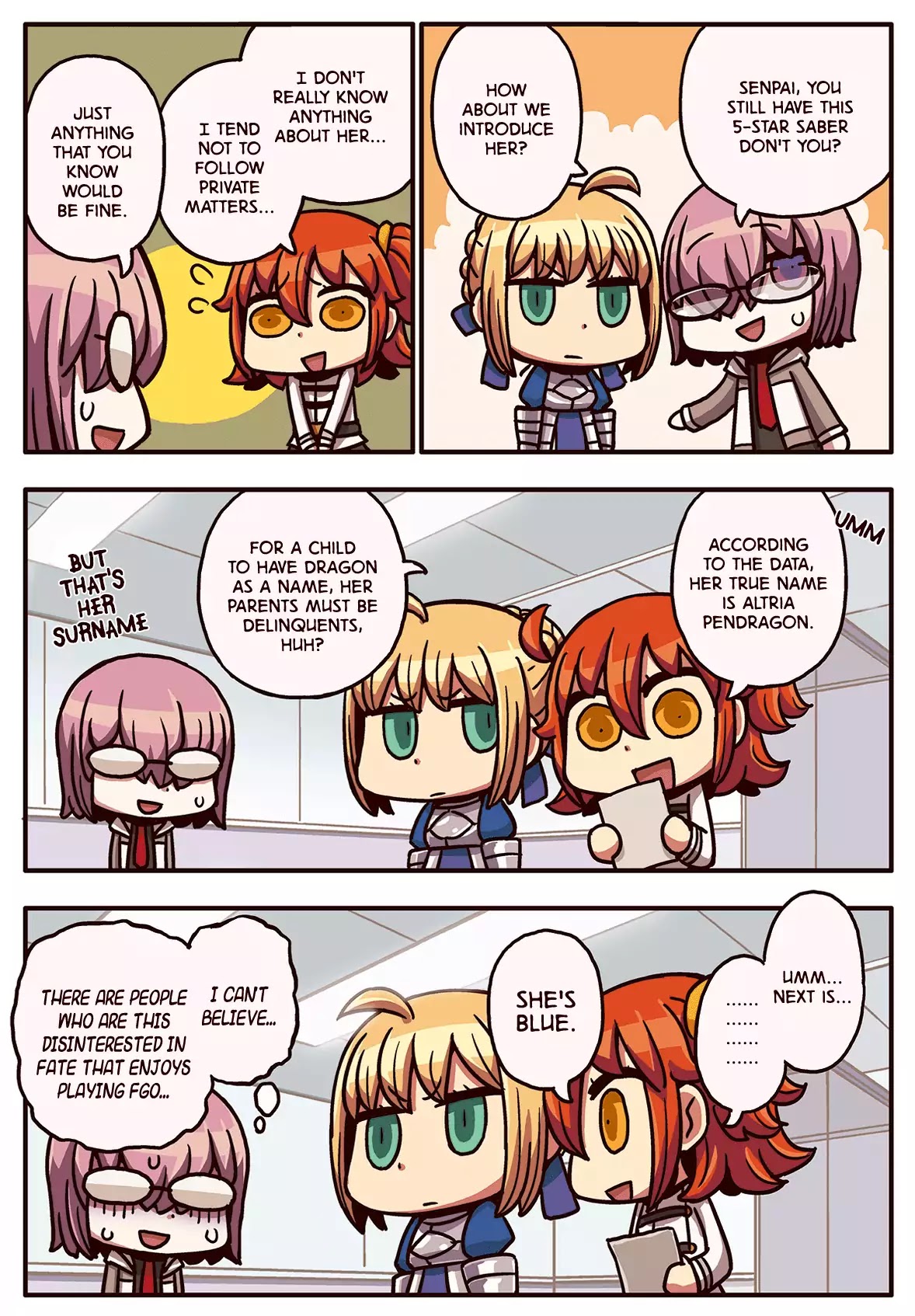 Manga de Wakaru! Fate/Grand Order Chapter 2.3 page 1 - Vol.2 Chapter 3: Altria Pendragon