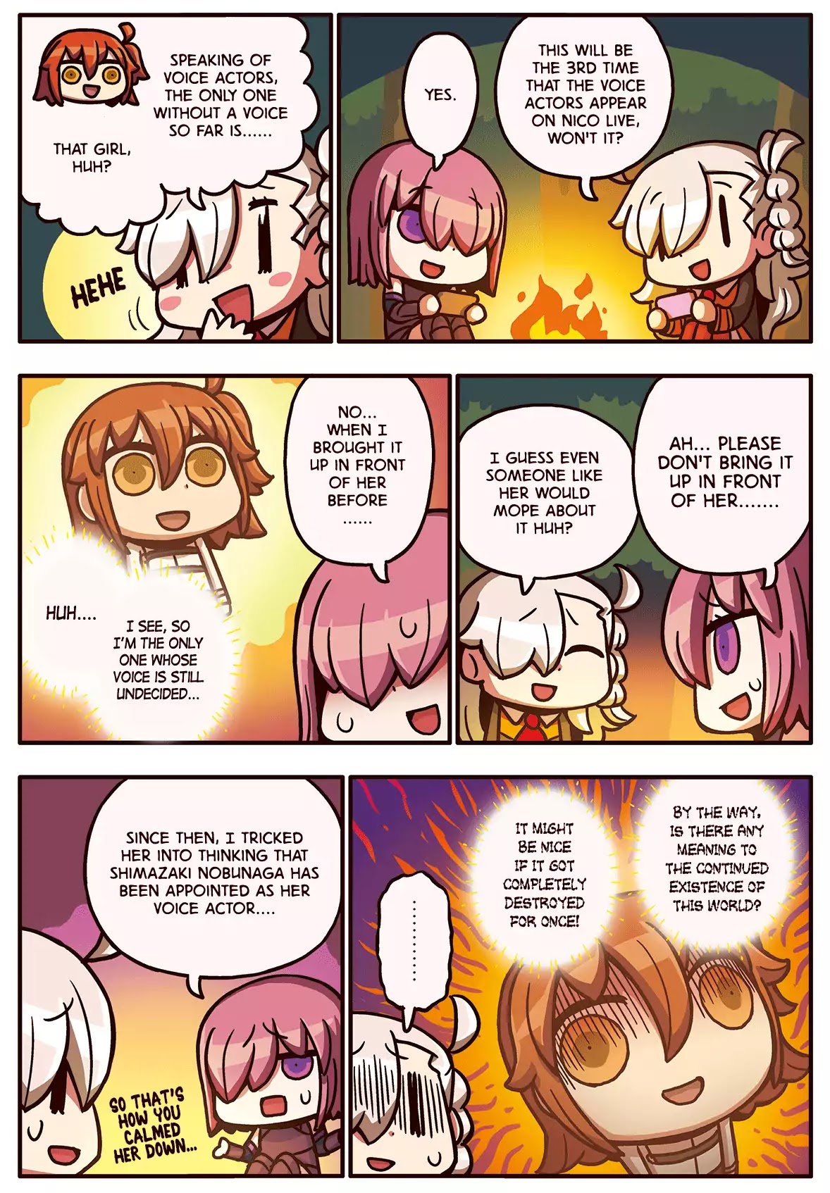 Manga de Wakaru! Fate/Grand Order Chapter 2.33 page 1 - Vol.2 Chapter 33: Voiceless Protagonist