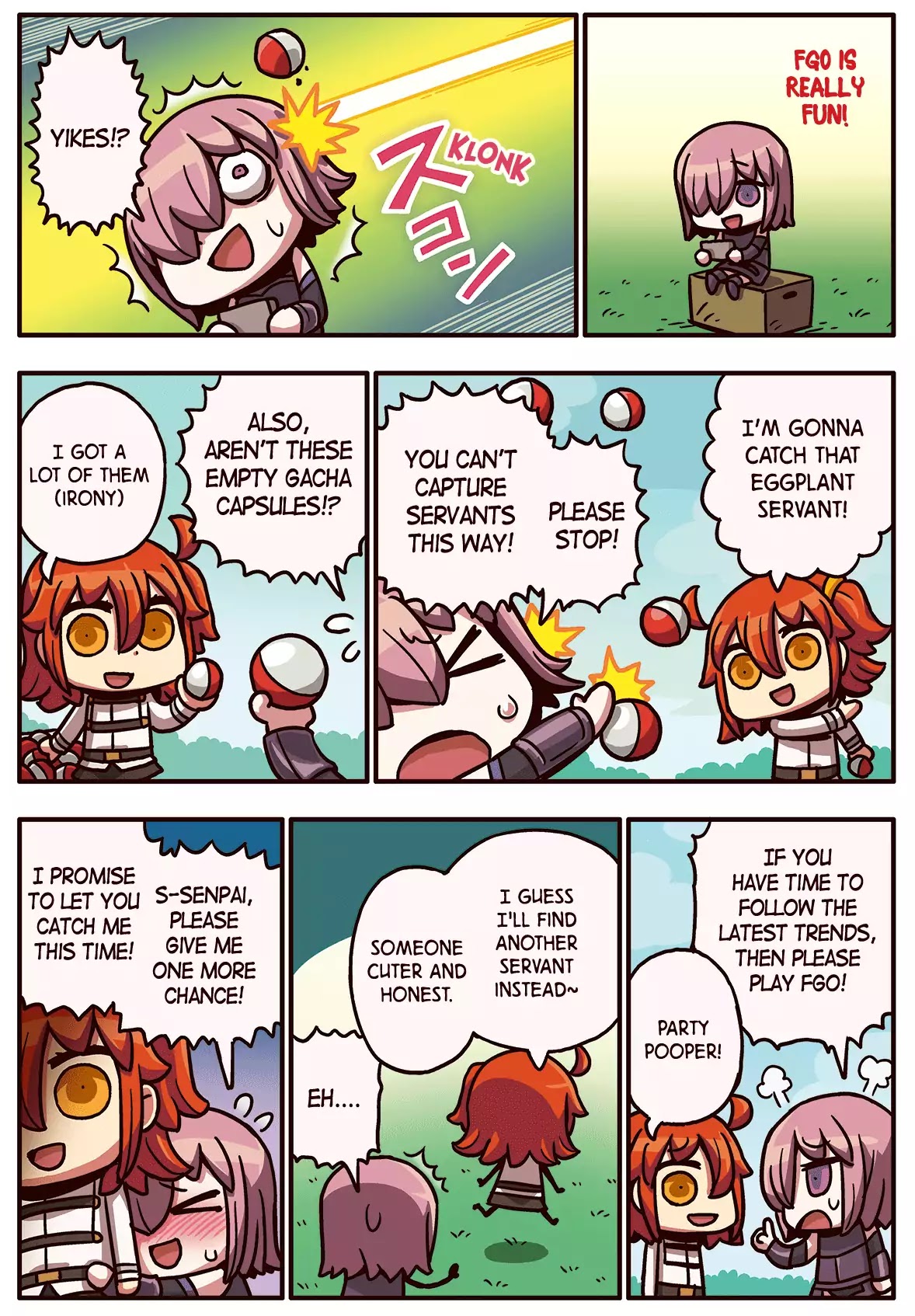 Manga de Wakaru! Fate/Grand Order Chapter 2.35 page 1 - Vol.2 Chapter 35: Fate GO