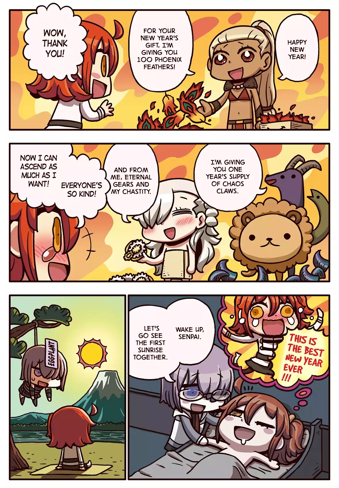 Manga de Wakaru! Fate/Grand Order Chapter 2.4 page 1 - Vol.2 Chapter 4: Happy New Year FGO