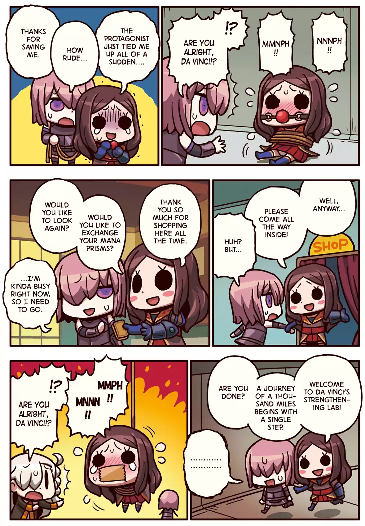Manga de Wakaru! Fate/Grand Order Chapter 2.41 page 1 - Vol.2 Chapter 41: Are You Alright!?