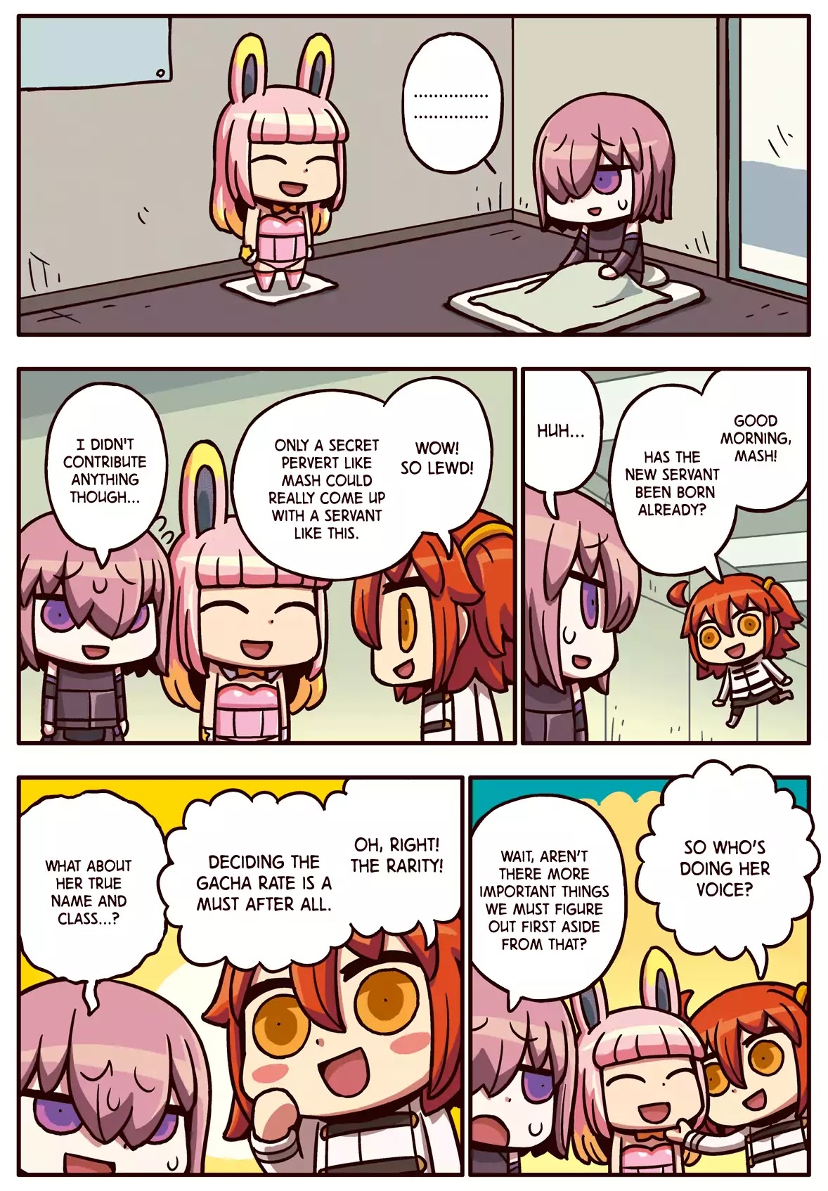 Manga de Wakaru! Fate/Grand Order Chapter 2.46 page 1 - Vol.2 Chapter 46: Birth