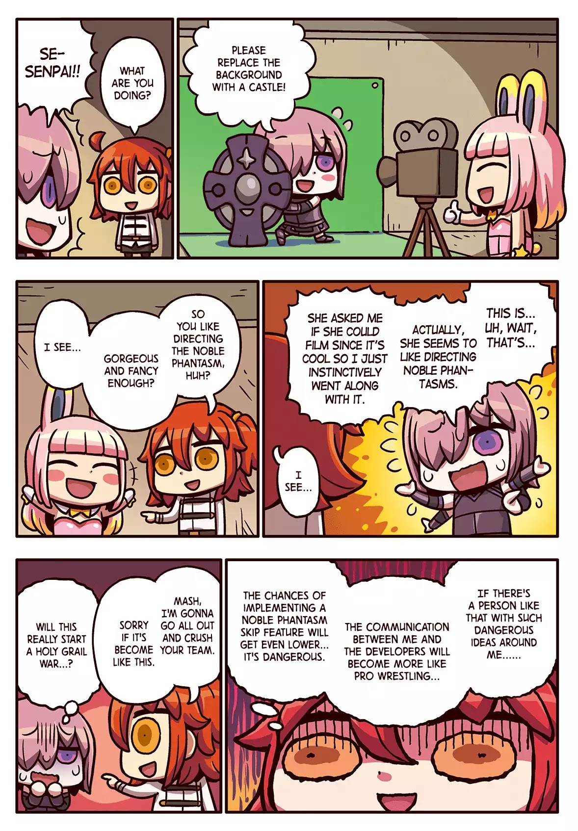 Manga de Wakaru! Fate/Grand Order Chapter 2.50 page 1 - Vol.2 Chapter 50: Sudden Impulse of Mash