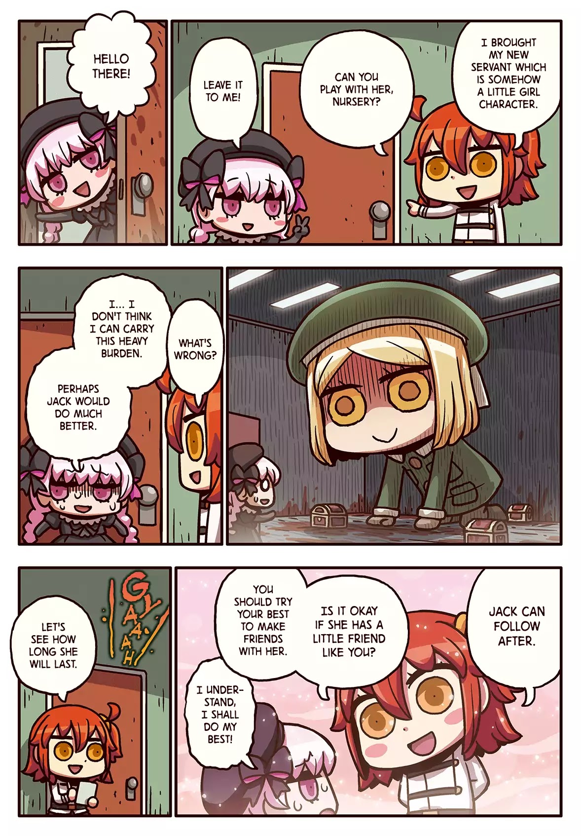 Manga de Wakaru! Fate/Grand Order Chapter 2.59 page 1 - Vol.2 Chapter 59: Little Girl Character