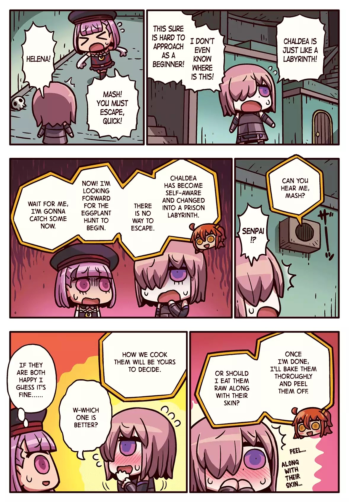 Manga de Wakaru! Fate/Grand Order Chapter 2.72 page 1 - Vol.2 Chapter 72: Escape Play