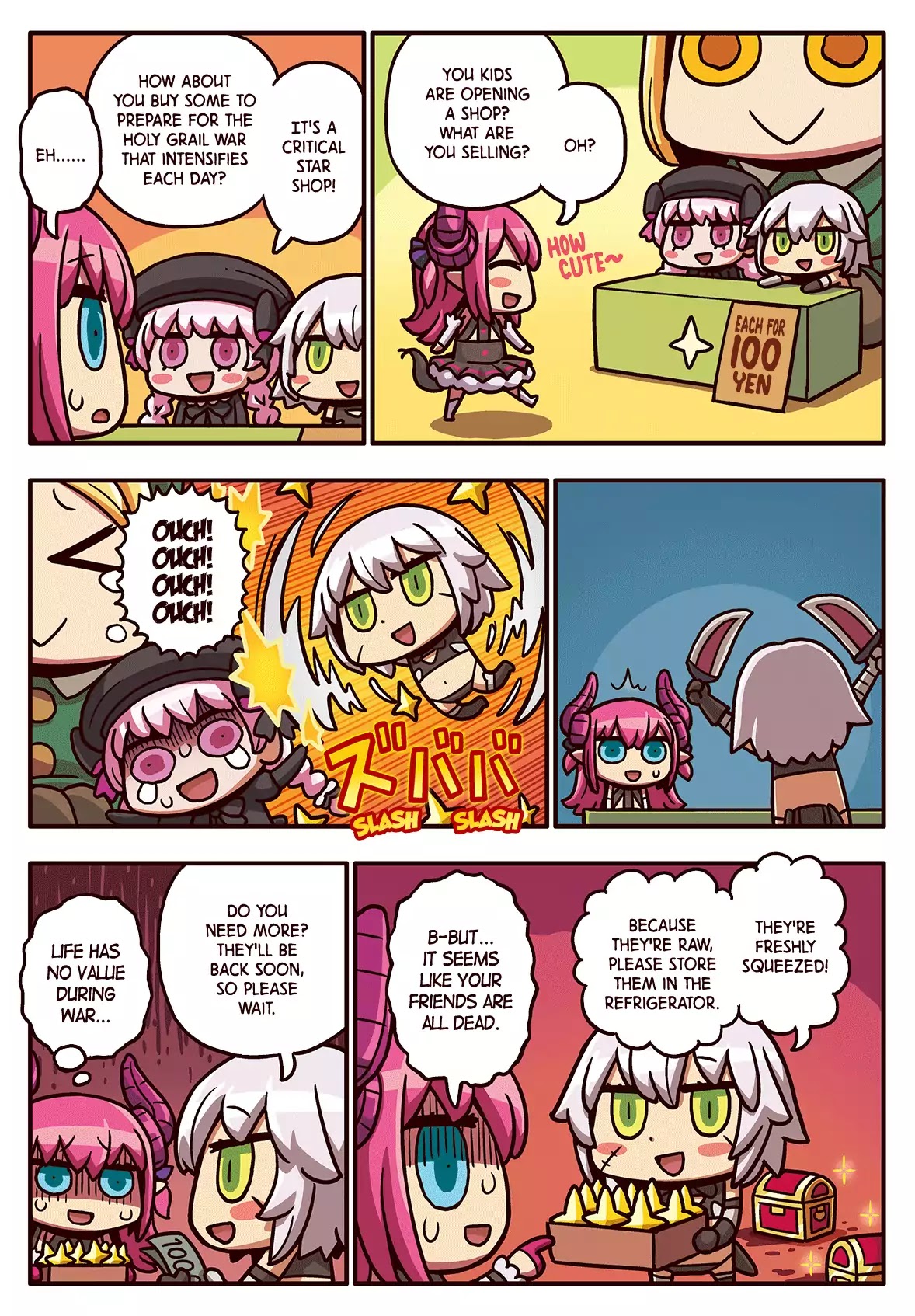 Manga de Wakaru! Fate/Grand Order Chapter 2.73 page 1 - Vol.2 Chapter 73: Critical Star Shop