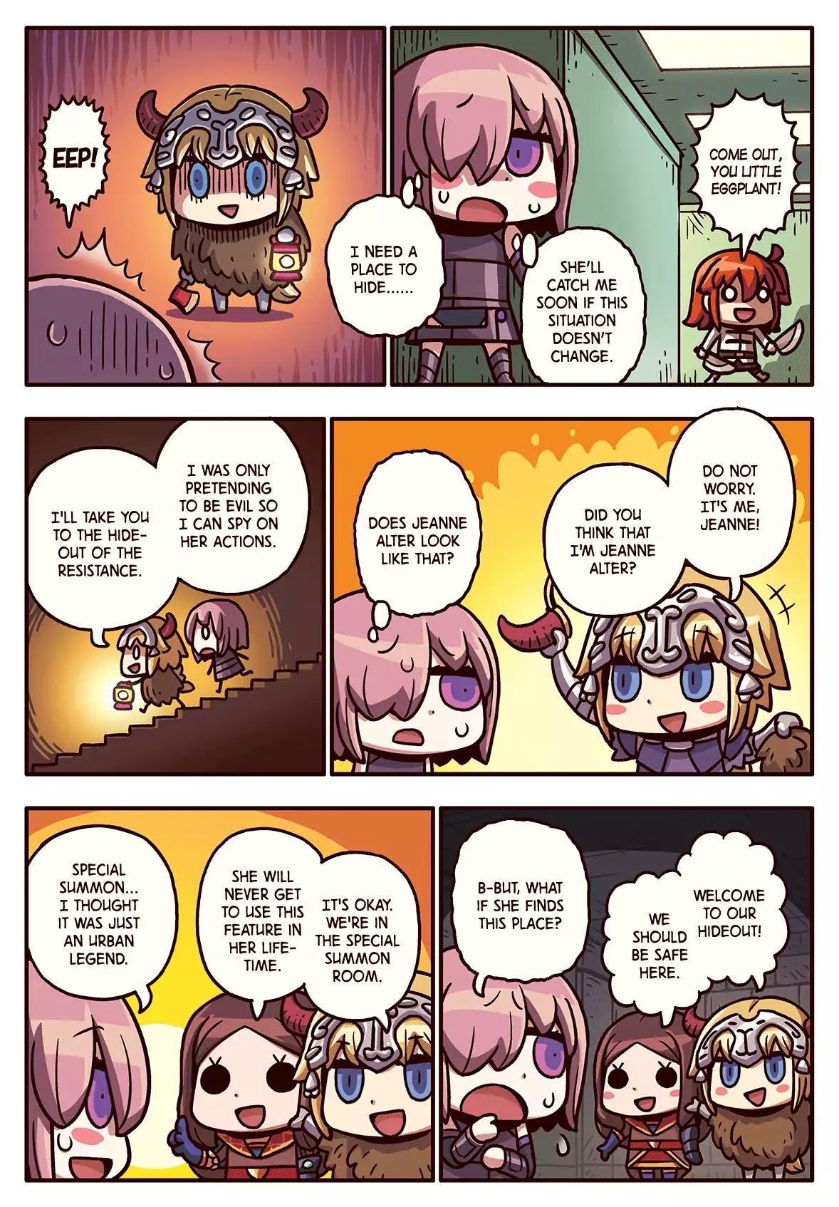 Manga de Wakaru! Fate/Grand Order Chapter 2.74 page 1 - Vol.2 Chapter 74: Hideout