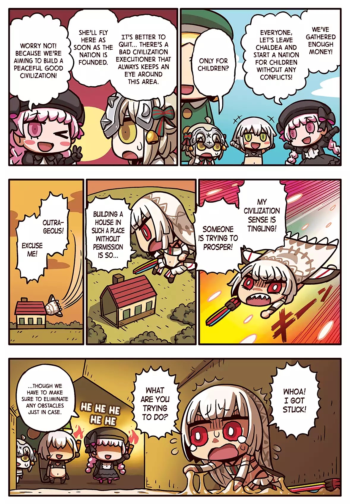 Manga de Wakaru! Fate/Grand Order Chapter 2.76 page 1 - Vol.2 Chapter 76: Nation Without Conflict