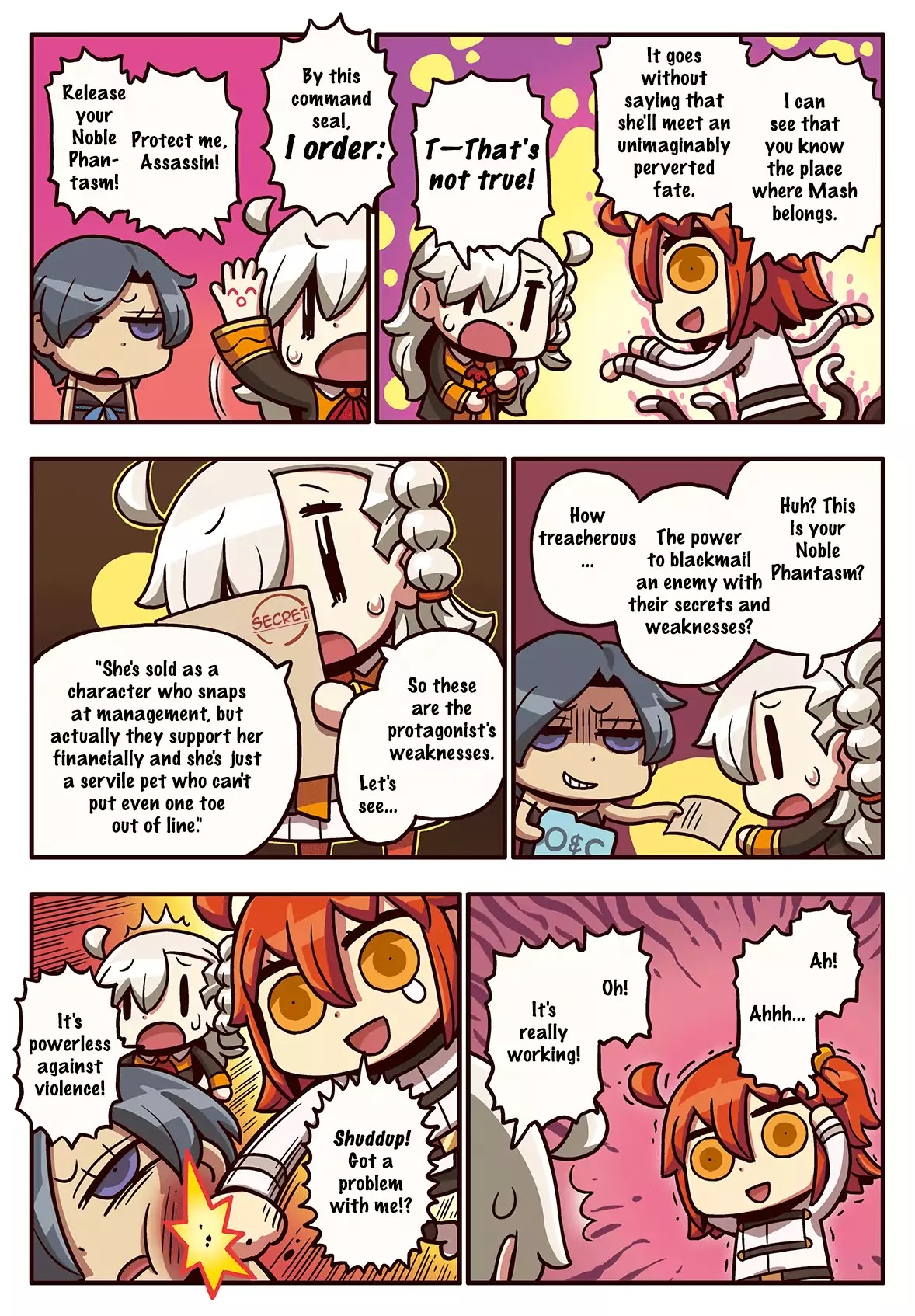 Manga de Wakaru! Fate/Grand Order Chapter 2.80 page 1 - Vol.2 Chapter 80: A Hidden Secret