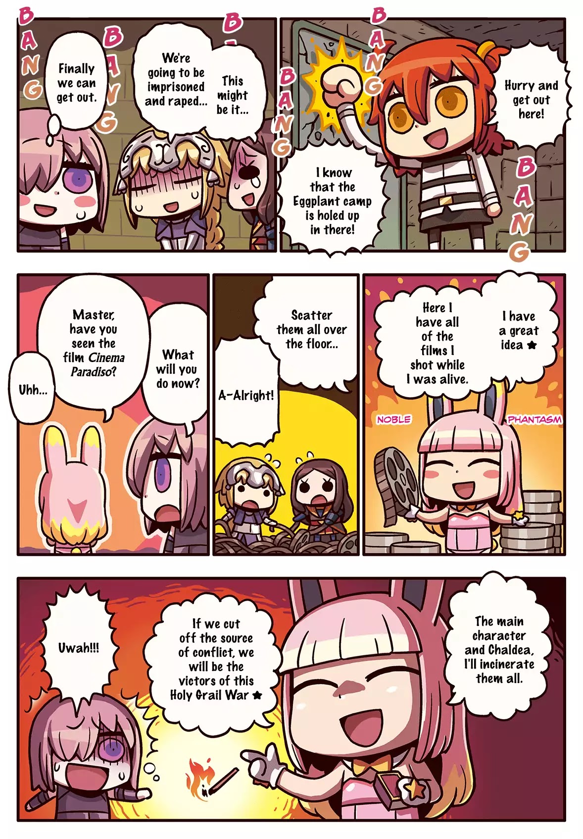 Manga de Wakaru! Fate/Grand Order Chapter 2.82 page 1 - Vol.2 Chapter 82: The Last Fight