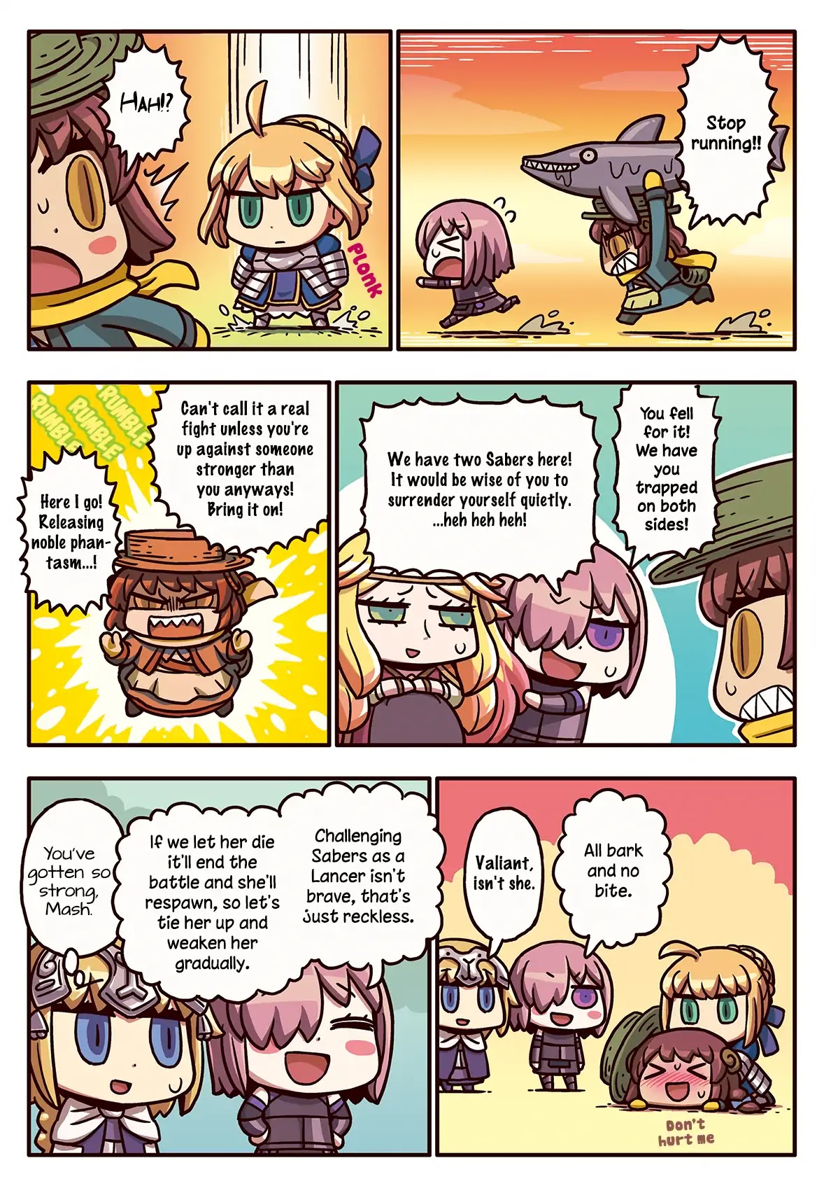 Manga de Wakaru! Fate/Grand Order Chapter 3.105 page 1 - Vol.3 Chapter 105: A Person of Valor