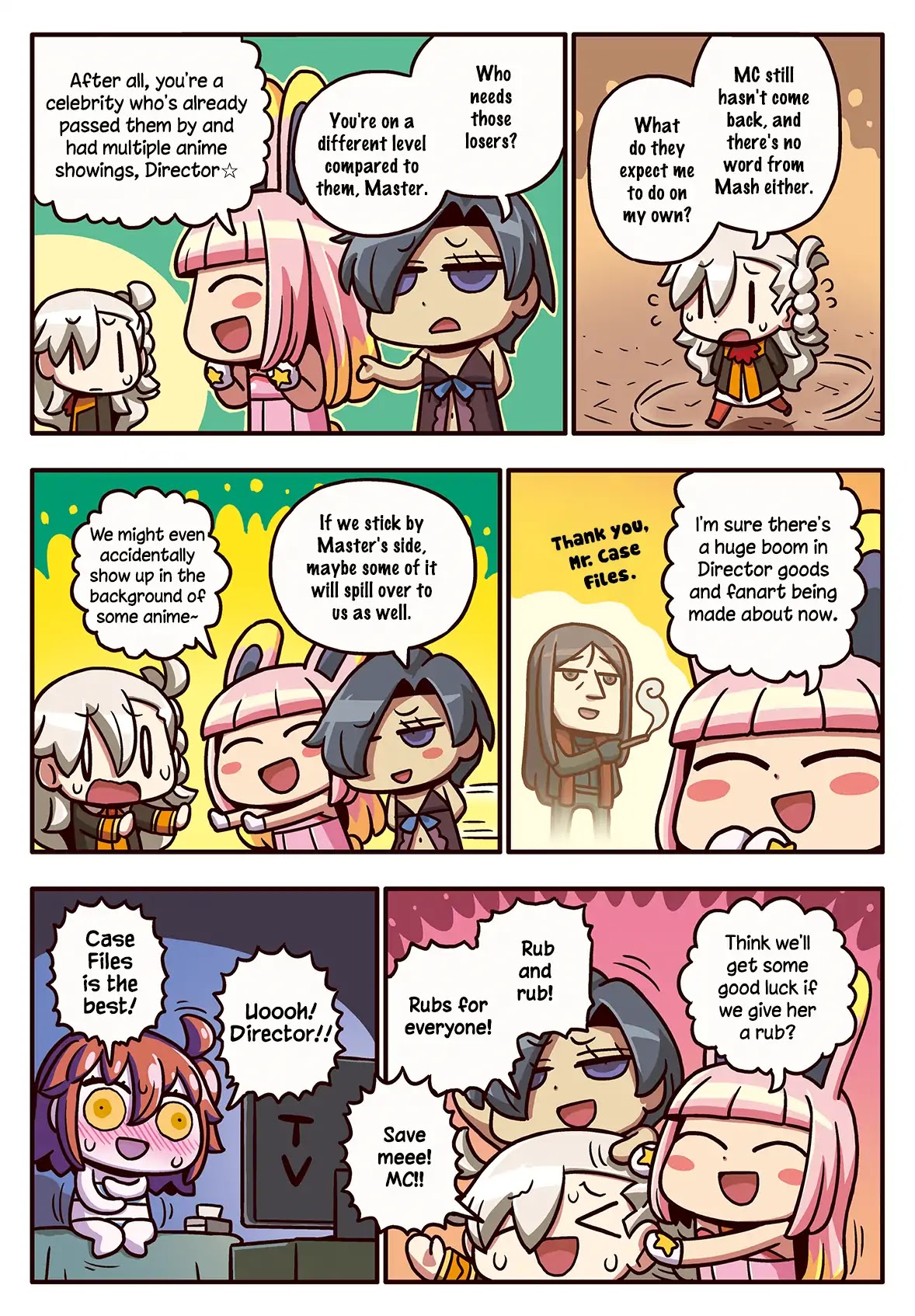 Manga de Wakaru! Fate/Grand Order Chapter 3.106 page 1 - Vol.3 Chapter 106: After an Anime Appearance