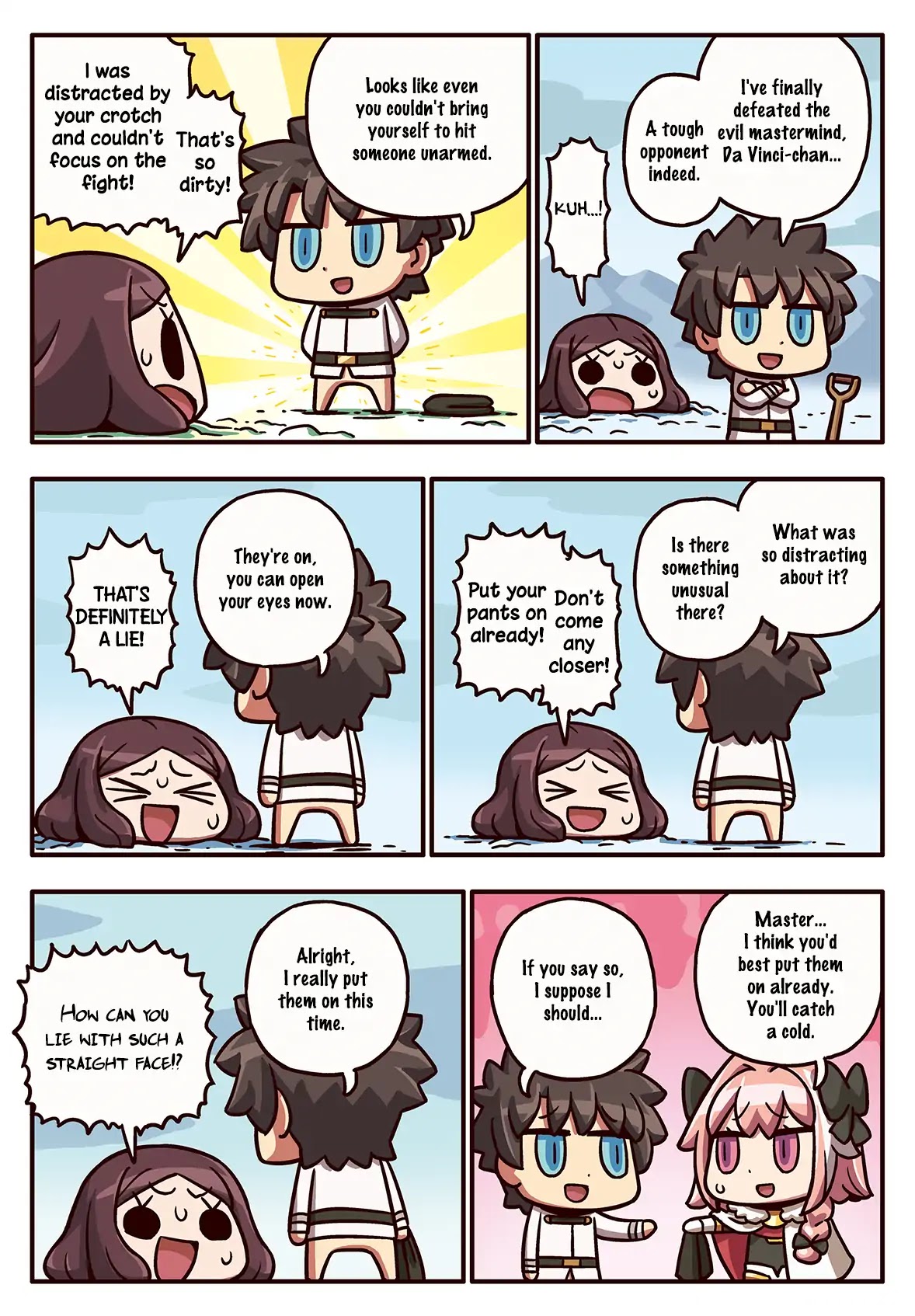Manga de Wakaru! Fate/Grand Order Chapter 3.107 page 1 - Vol.3 Chapter 107: The Mastermind VS Justice?