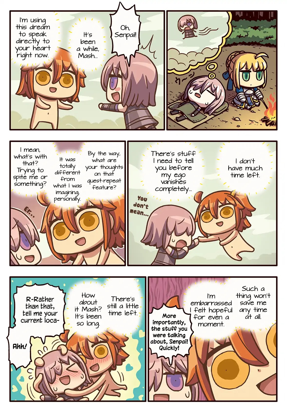 Manga de Wakaru! Fate/Grand Order Chapter 3.109 page 1 - Vol.3 Chapter 109: In a Dream