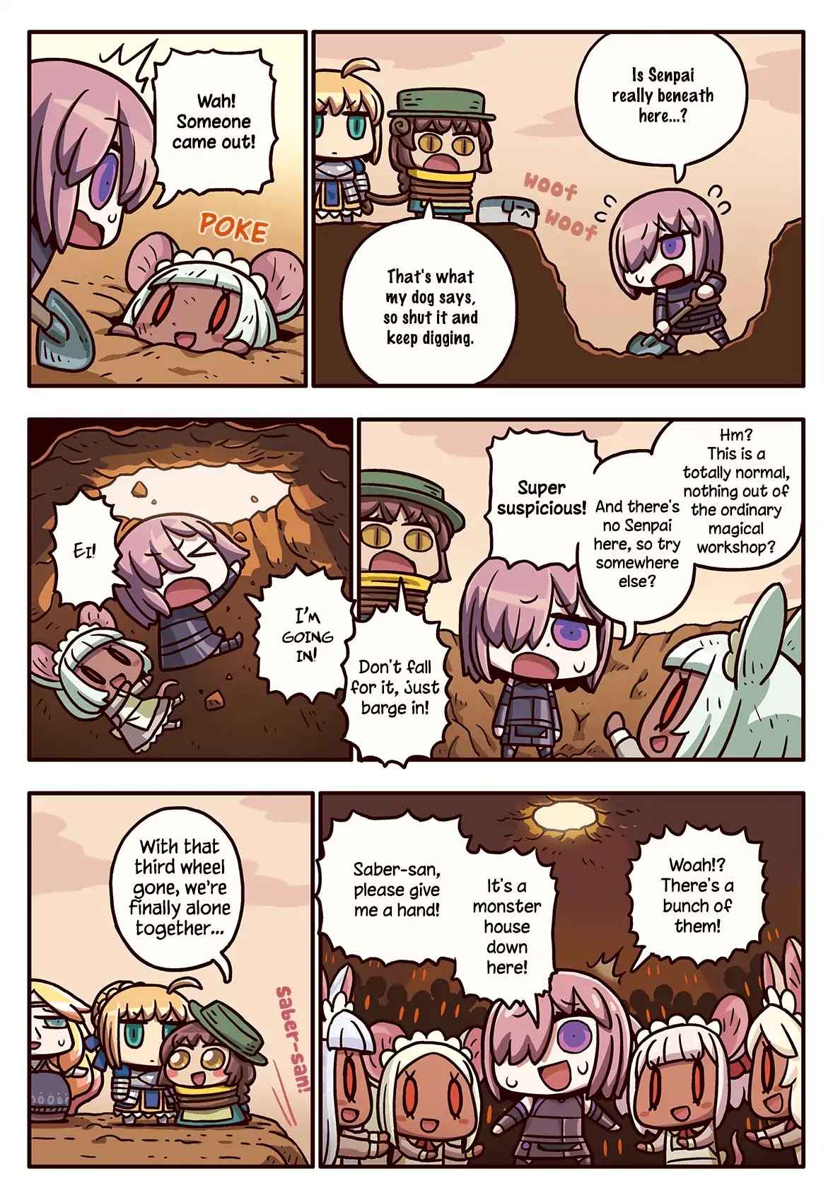 Manga de Wakaru! Fate/Grand Order Chapter 3.112 page 1 - Vol.3 Chapter 112: Beyond the Hole