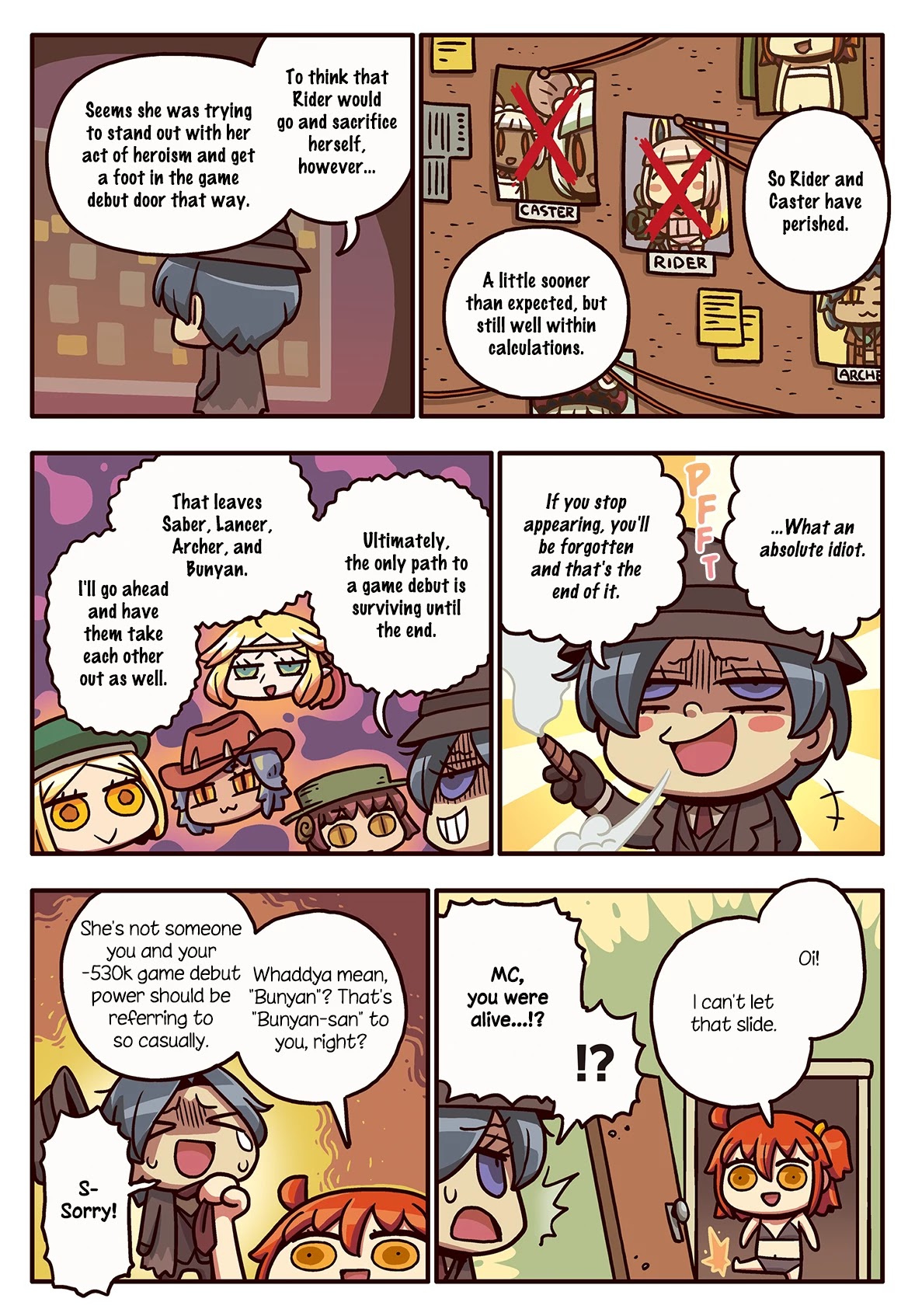 Manga de Wakaru! Fate/Grand Order Chapter 3.121 page 1 - Vol.3 Chapter 121: Character Presence