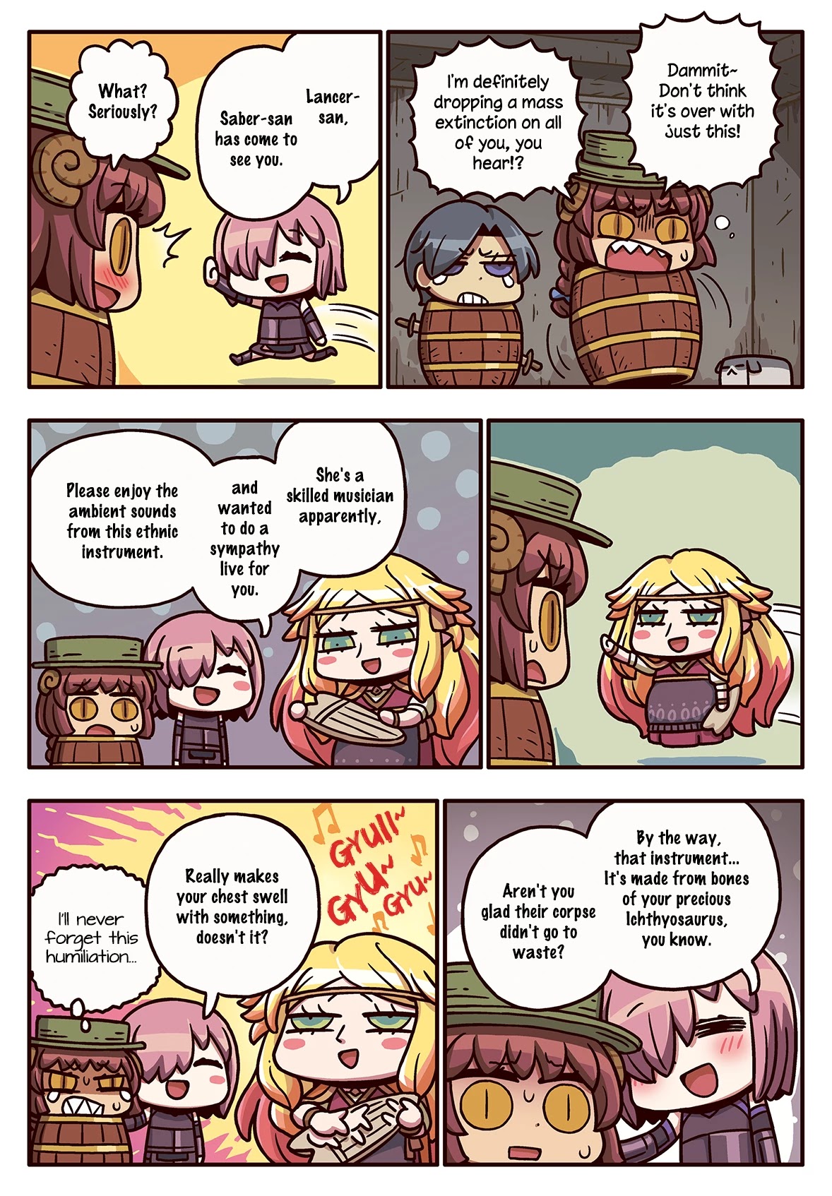 Manga de Wakaru! Fate/Grand Order Chapter 3.122 page 1 - Vol.3 Chapter 122: A Visitation