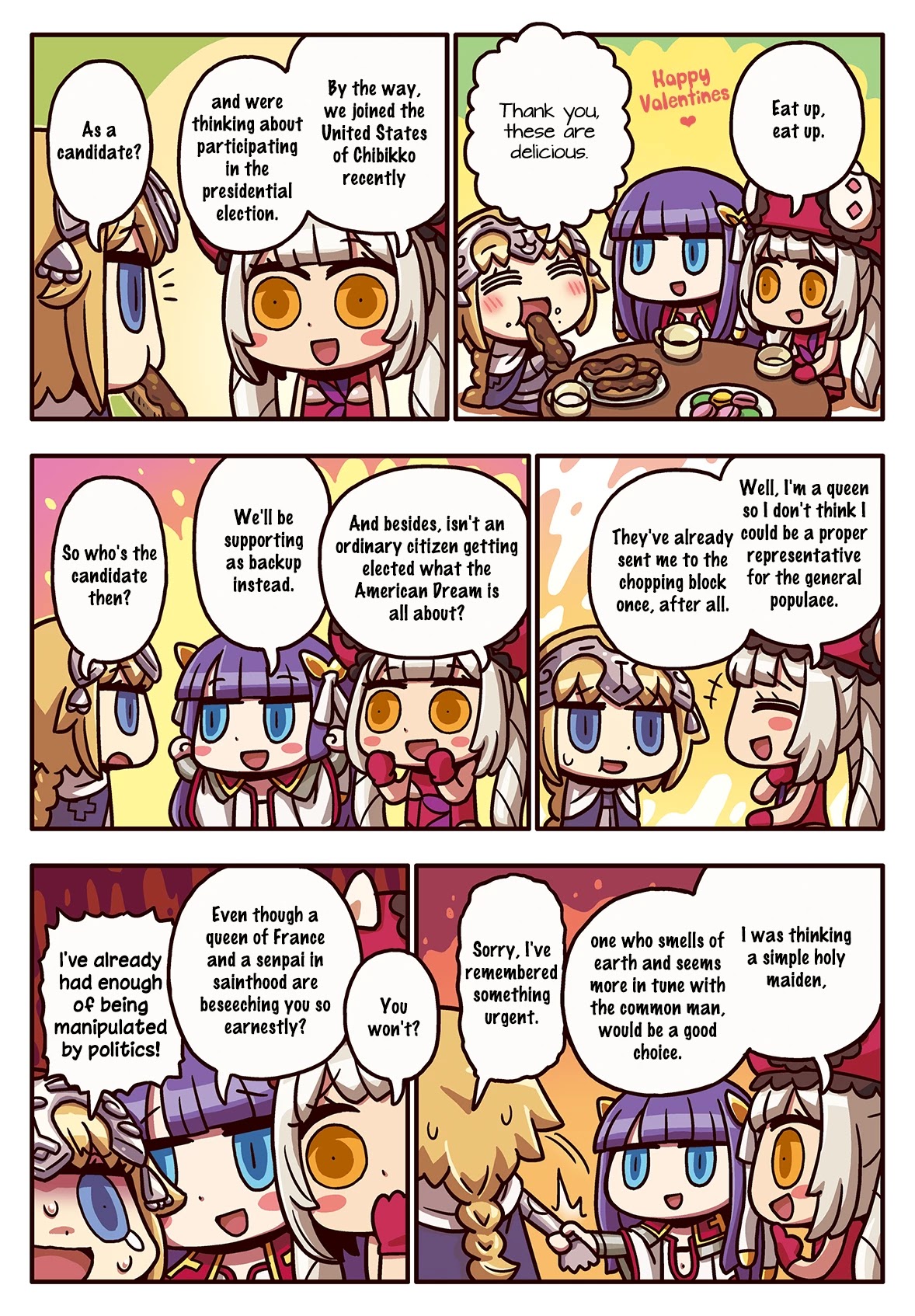 Manga de Wakaru! Fate/Grand Order Chapter 3.130 page 1 - Vol.3 Chapter 130: Queen's Request