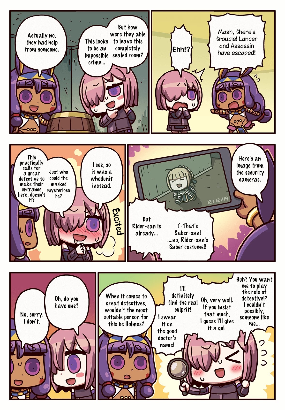 Manga de Wakaru! Fate/Grand Order Chapter 3.134 page 1 - Vol.3 Chapter 134: Great Detective