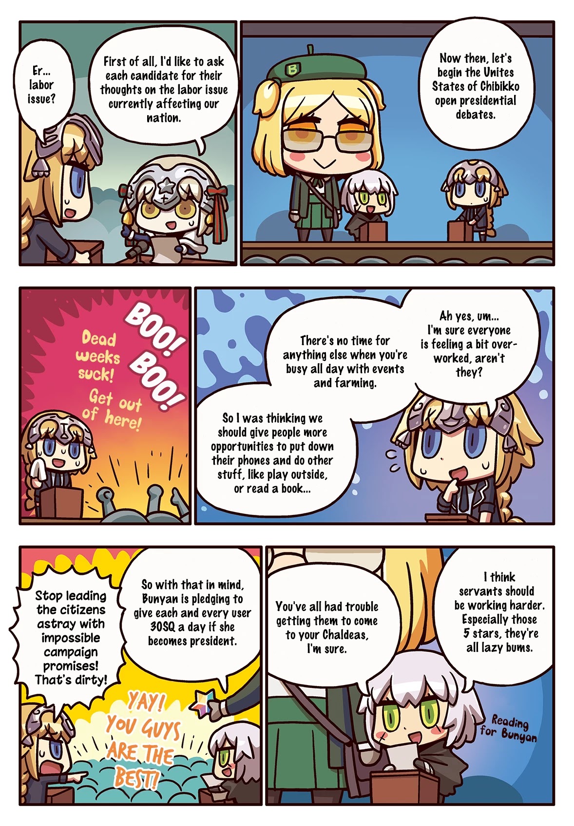 Manga de Wakaru! Fate/Grand Order Chapter 3.138 page 1 - Vol.3 Chapter 138: The Labor Issue
