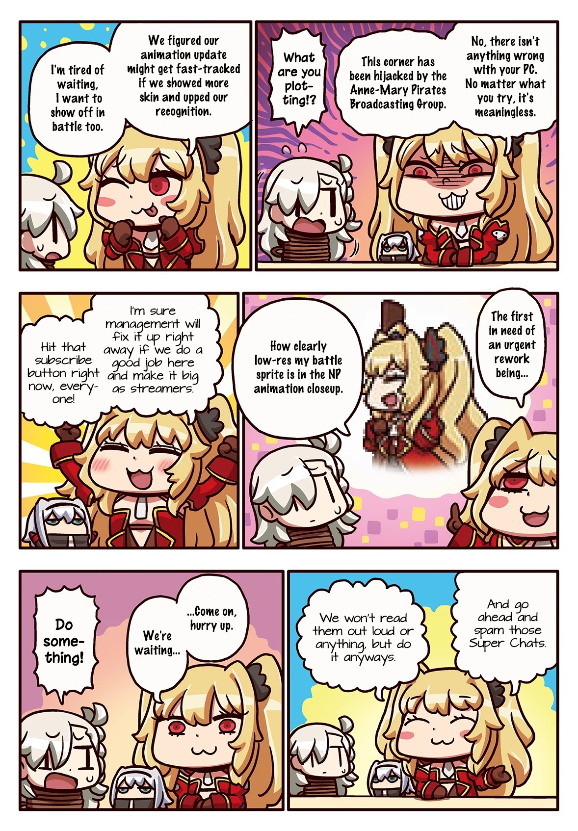 Manga de Wakaru! Fate/Grand Order Chapter 3.141 page 1 - Vol.3 Chapter 141: Pirate Broadcast
