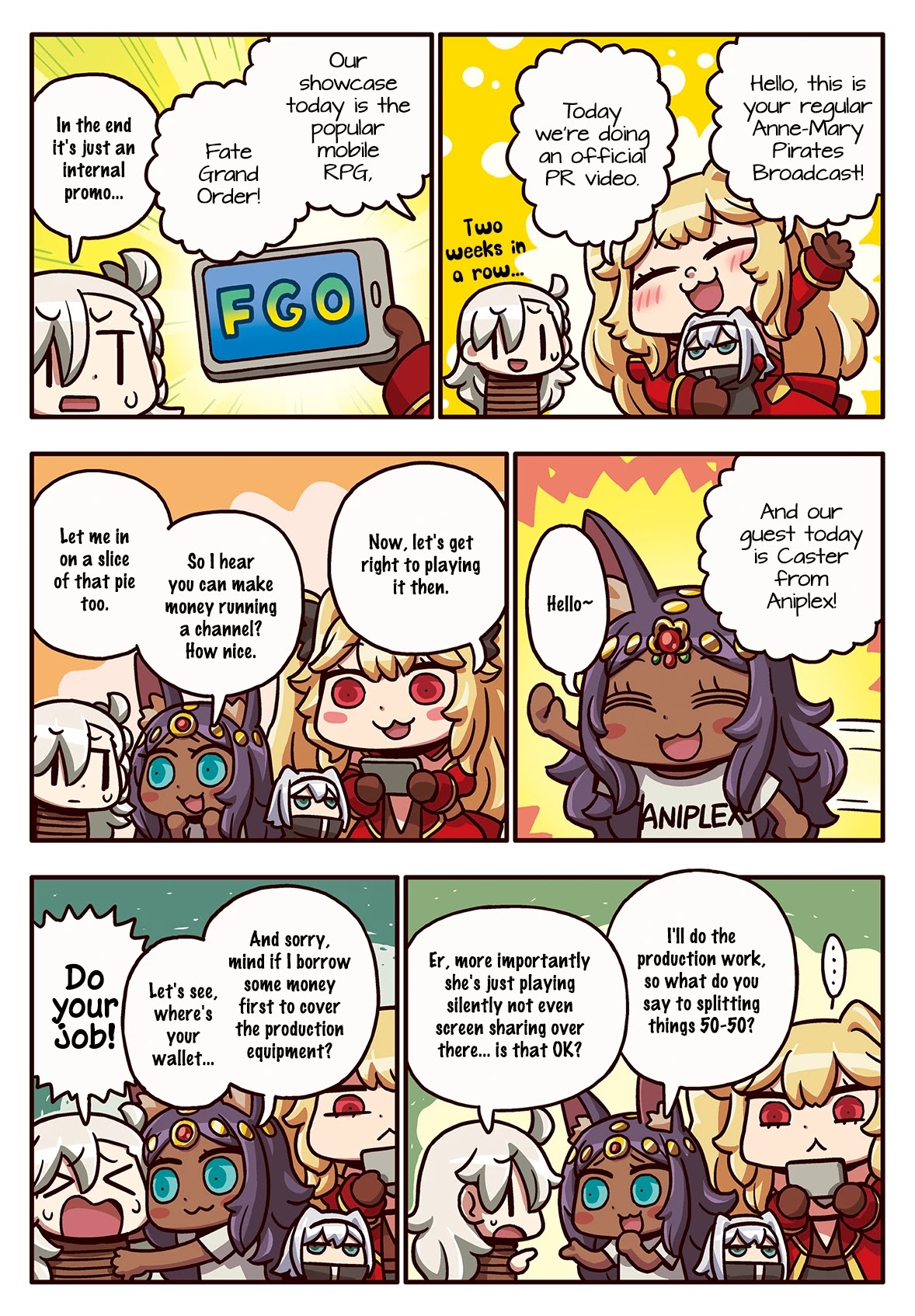 Manga de Wakaru! Fate/Grand Order Chapter 3.147 page 1 - Vol.3 Chapter 147: Sponsored Video
