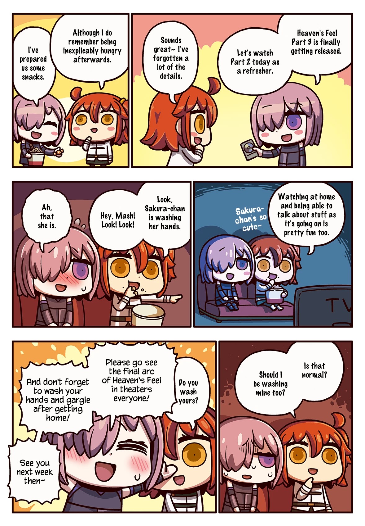 Manga de Wakaru! Fate/Grand Order Chapter 3.156 page 1 - Vol.3 Chapter 156: [HF] Part 3