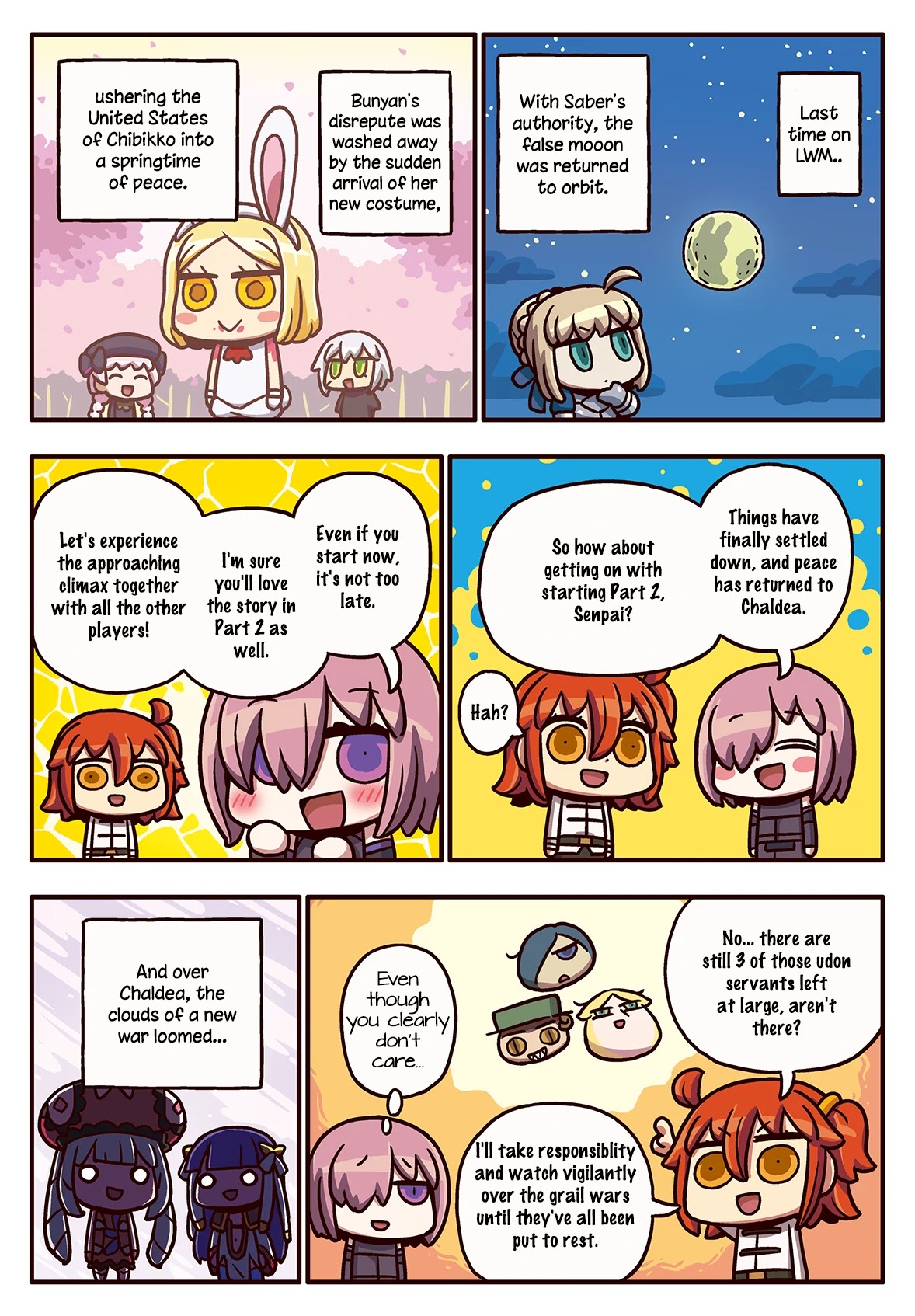 Manga de Wakaru! Fate/Grand Order Chapter 3.157 page 1 - Vol.3 Chapter 157: All Settled?