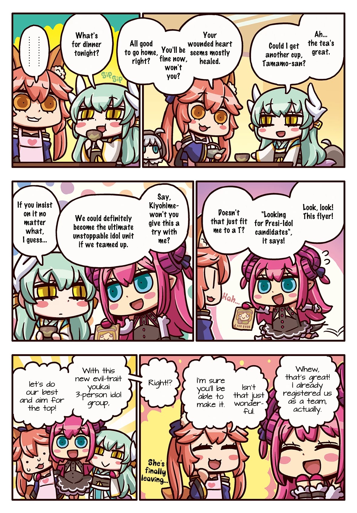 Manga de Wakaru! Fate/Grand Order Chapter 3.163 page 1 - Vol.3 Chapter 163: Leaving Mom(?)'s Care