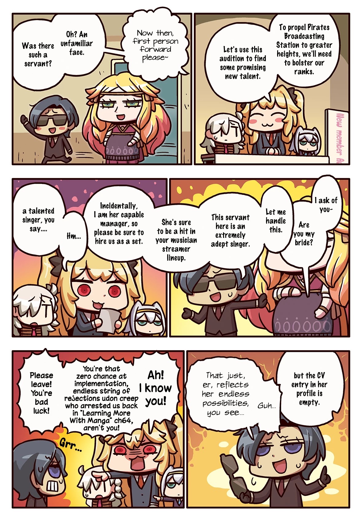 Manga de Wakaru! Fate/Grand Order Chapter 3.164 page 1 - Vol.3 Chapter 164: Auditions