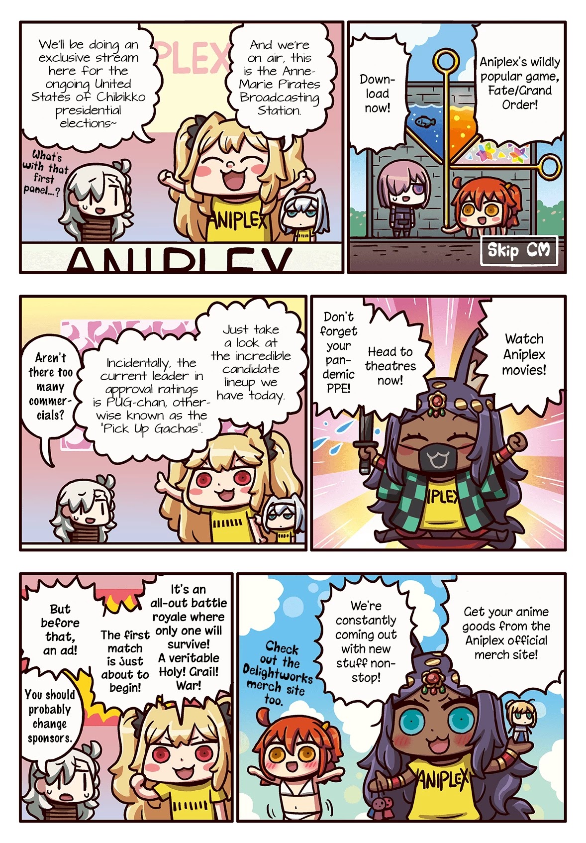 Manga de Wakaru! Fate/Grand Order Chapter 3.167 page 1 - Vol.3 Chapter 167: Sponsor