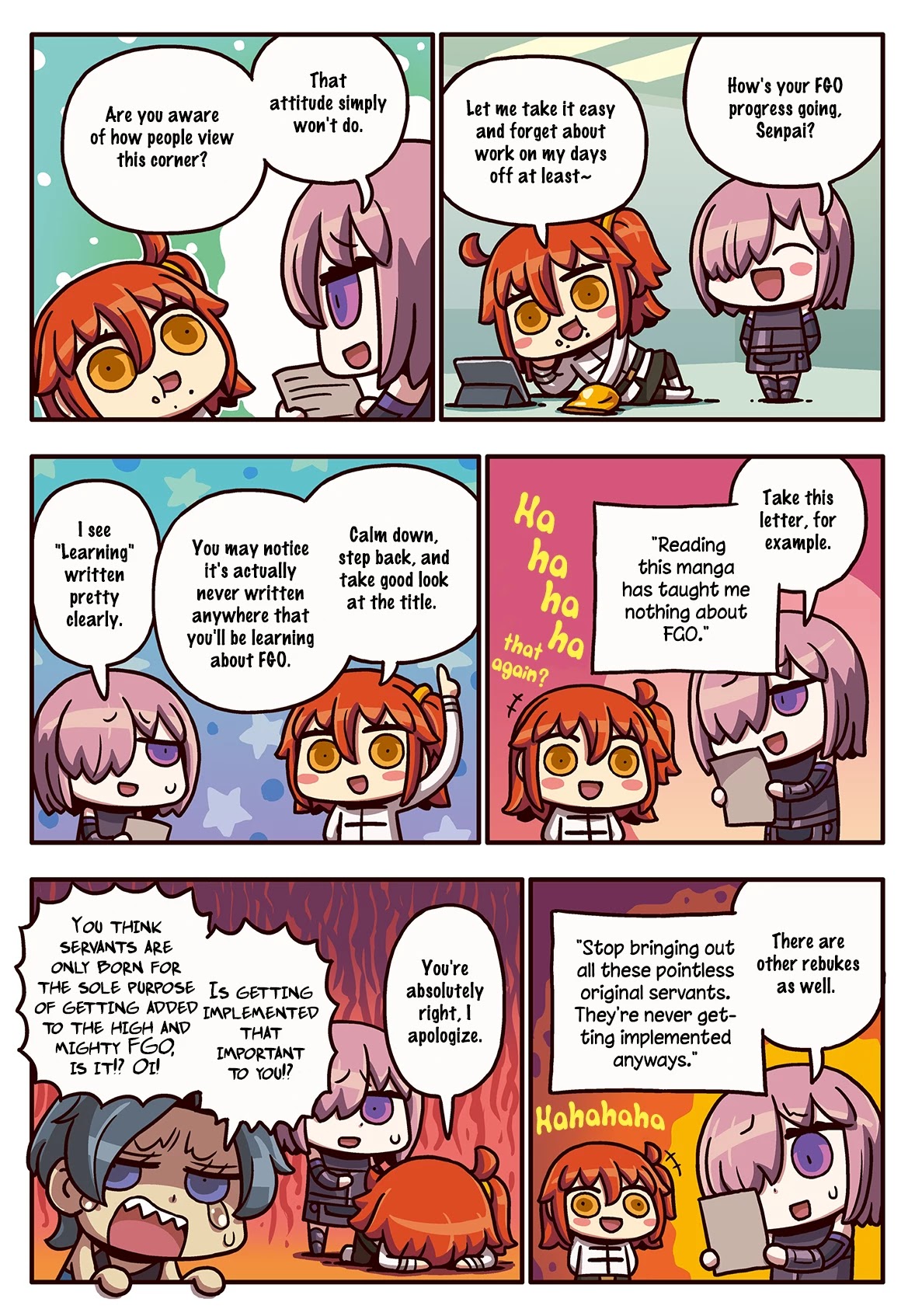 Manga de Wakaru! Fate/Grand Order Chapter 3.170 page 1 - Vol.3 Chapter 170: Reason for Existence