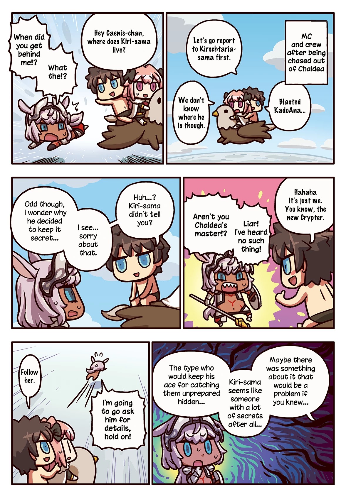 Manga de Wakaru! Fate/Grand Order Chapter 3.175 page 1 - Vol.3 Chapter 175: Finding Kiri-Sama